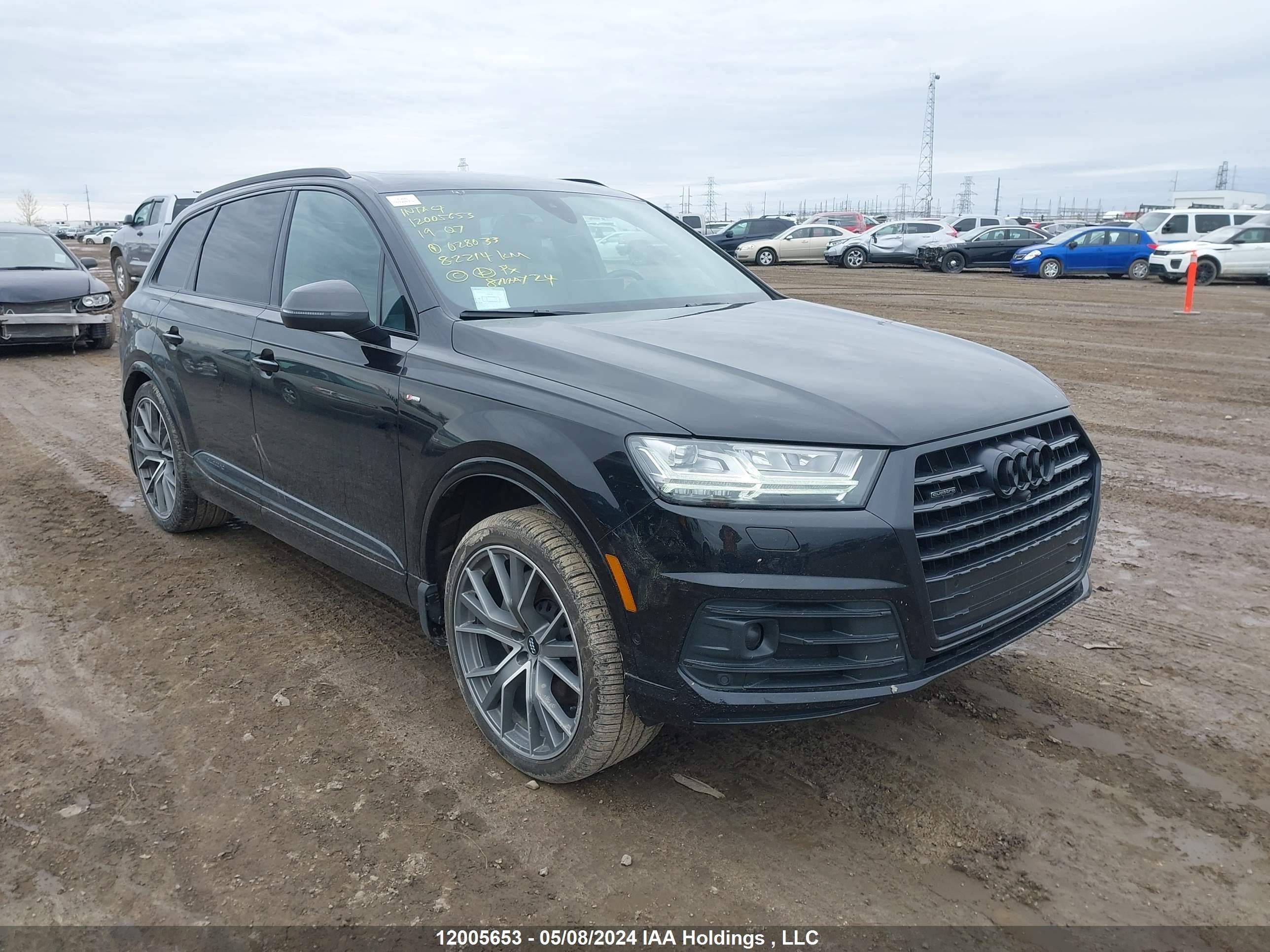 audi q7 2019 wa1waaf70kd028033