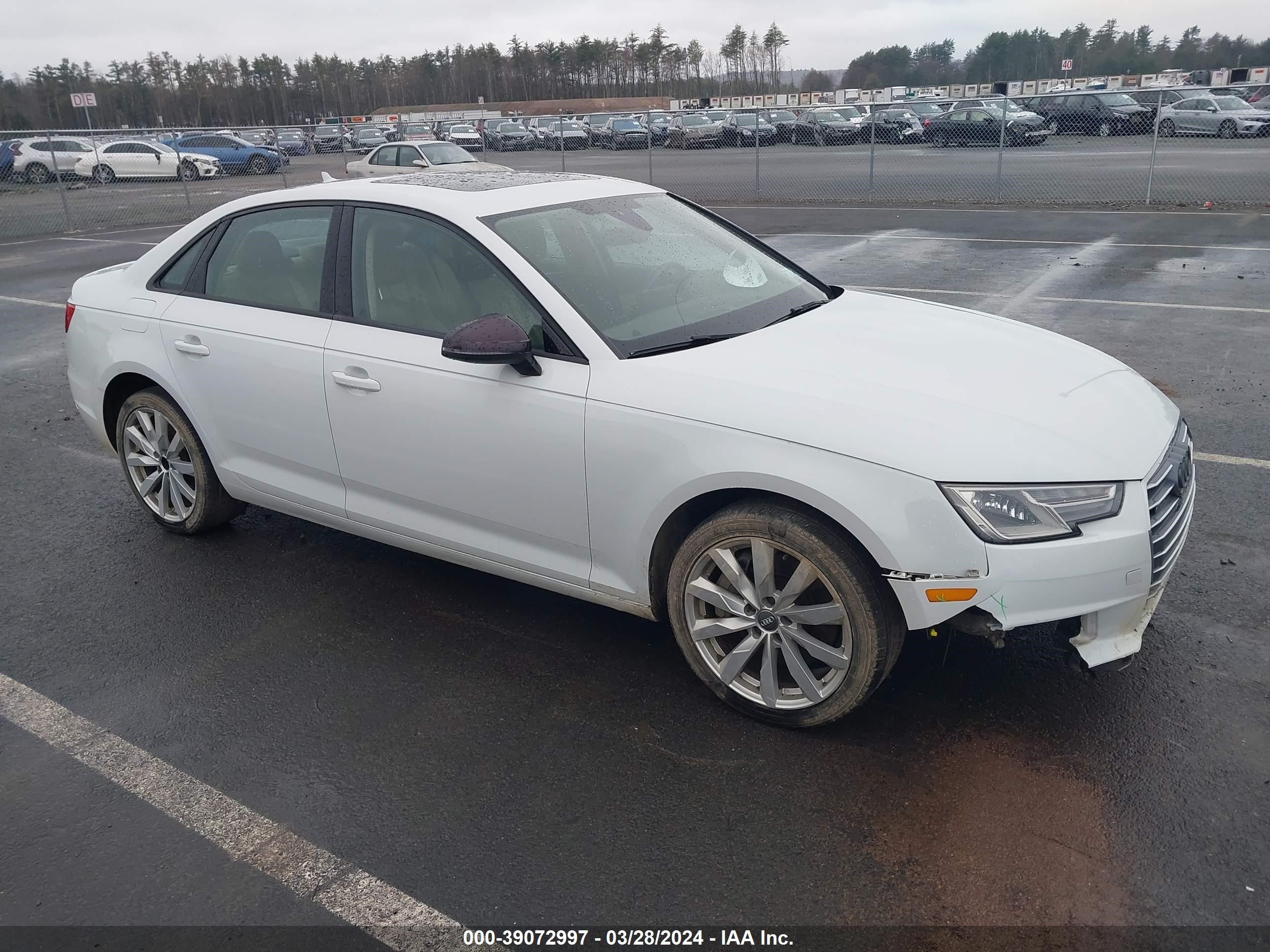 audi a4 2017 wauanaf4xhn047070