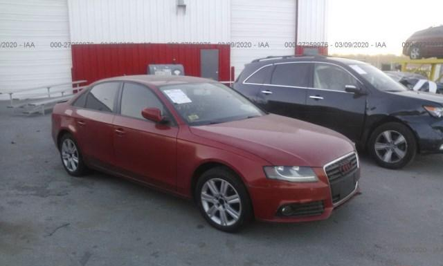 audi a4 2010 waubfafl3an010280