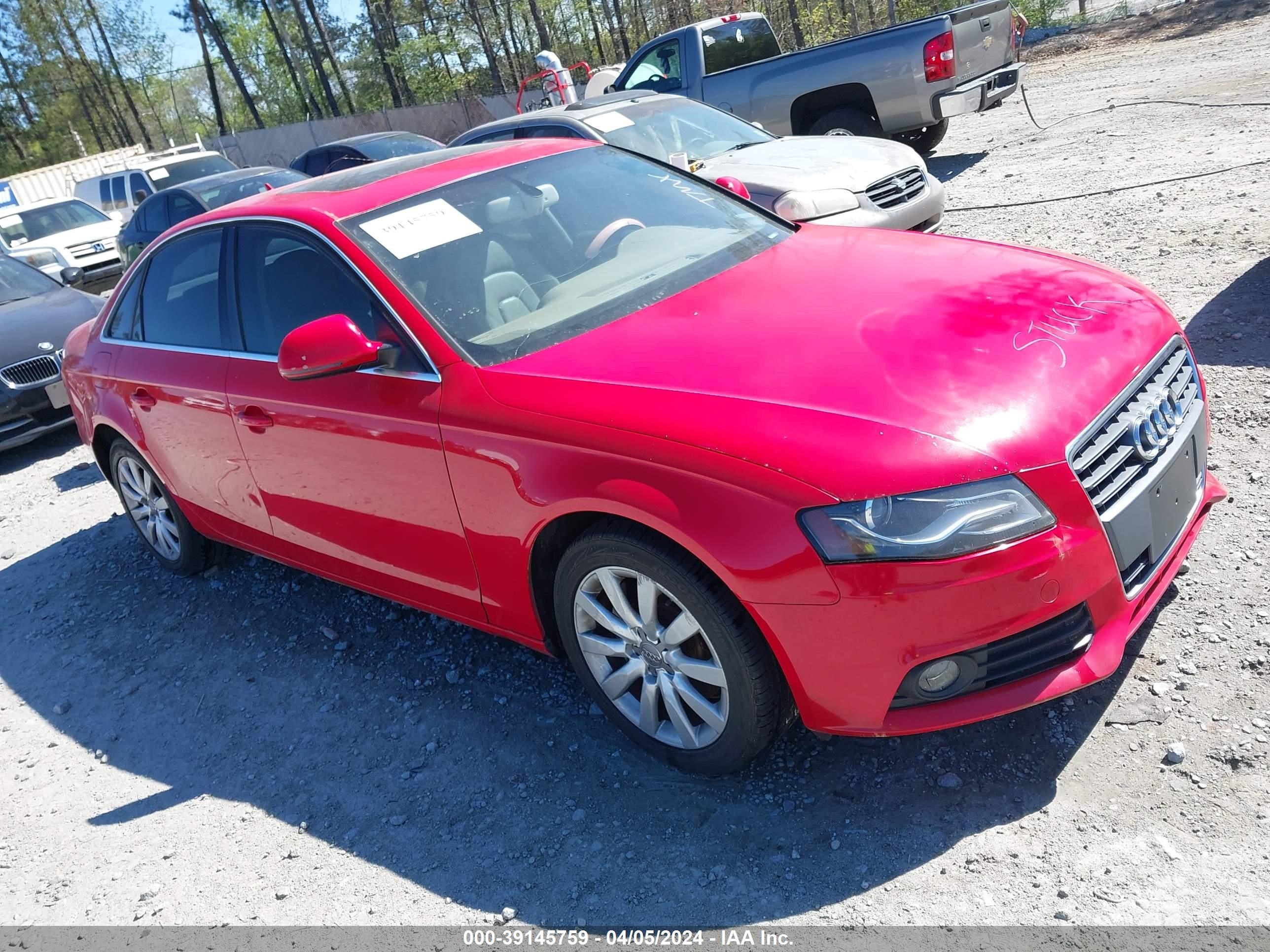 audi a4 2009 waucf78k89n067338