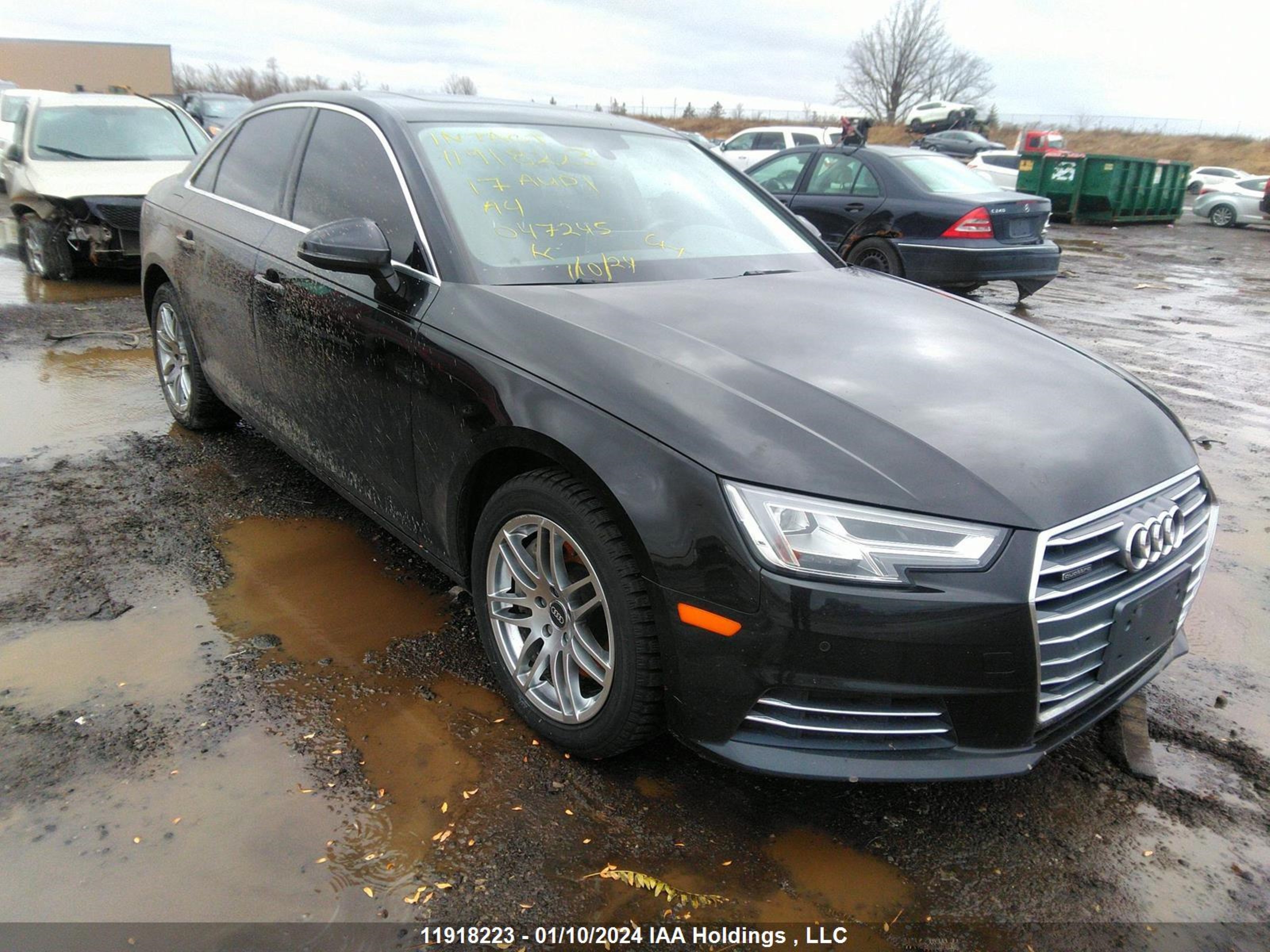 audi a4 2017 waucnaf47hn047245