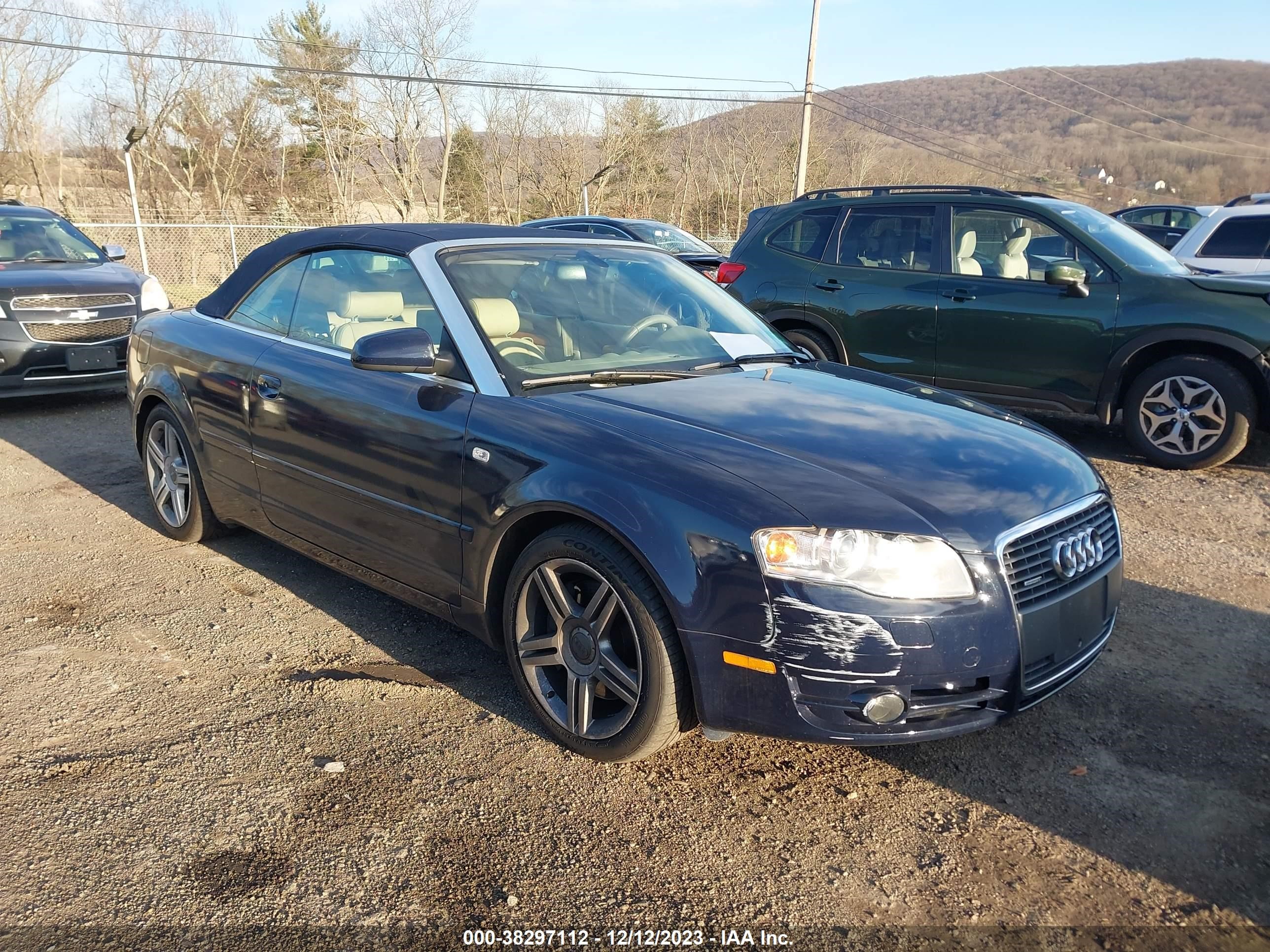 audi a4 2007 waudf48h87k027363