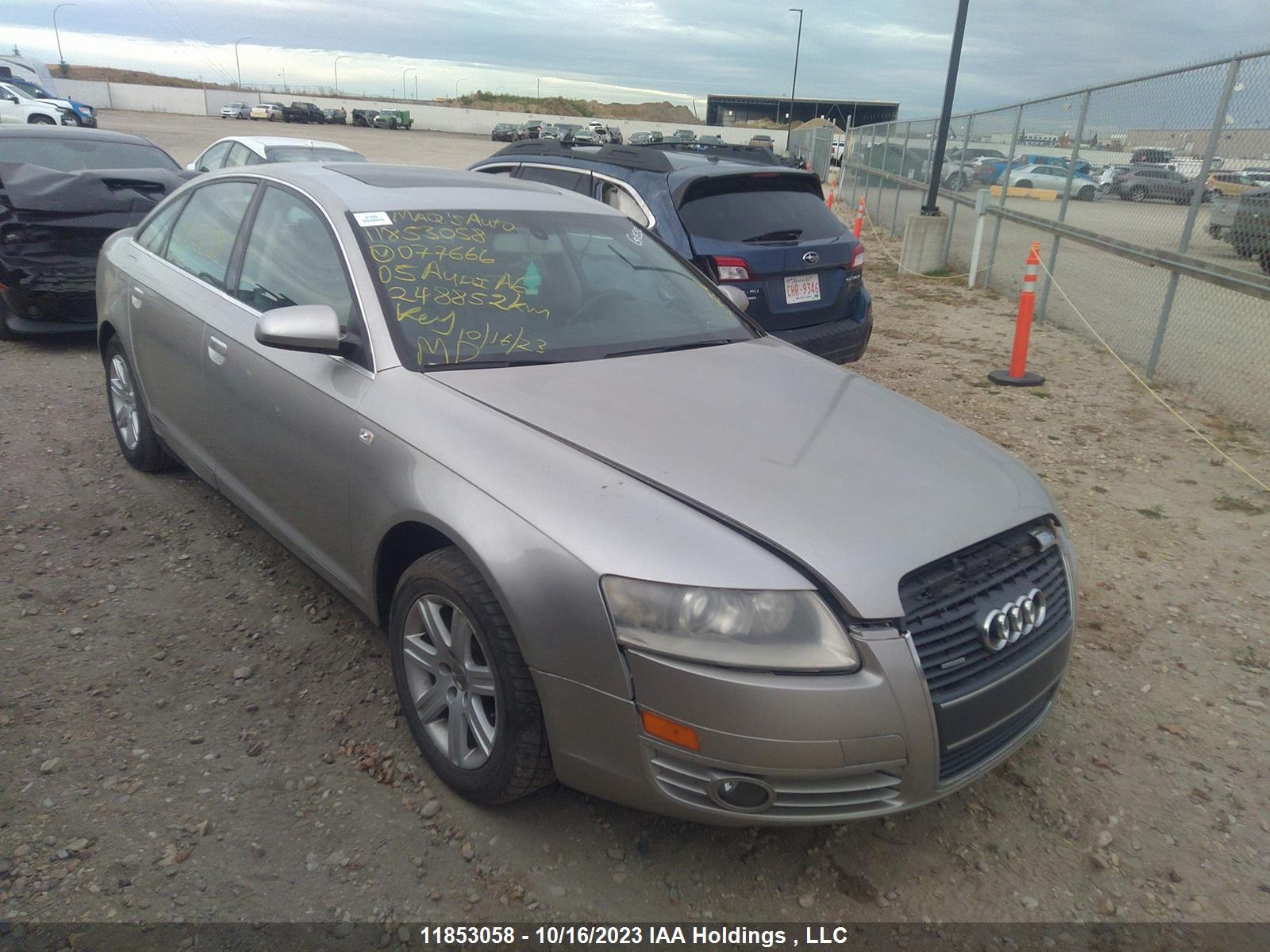 audi a6 2005 waudg74f35n077666