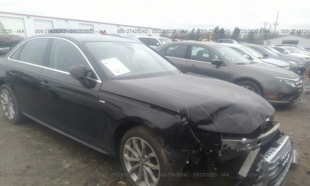 audi a4 2019 waudnaf44kn018667