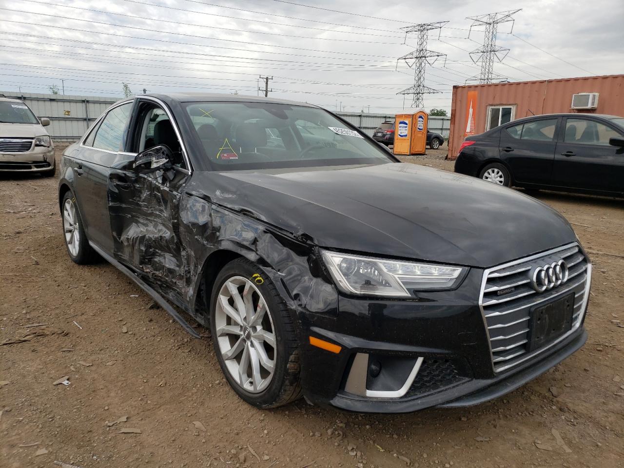 audi a4 2019 waudnaf46kn020257