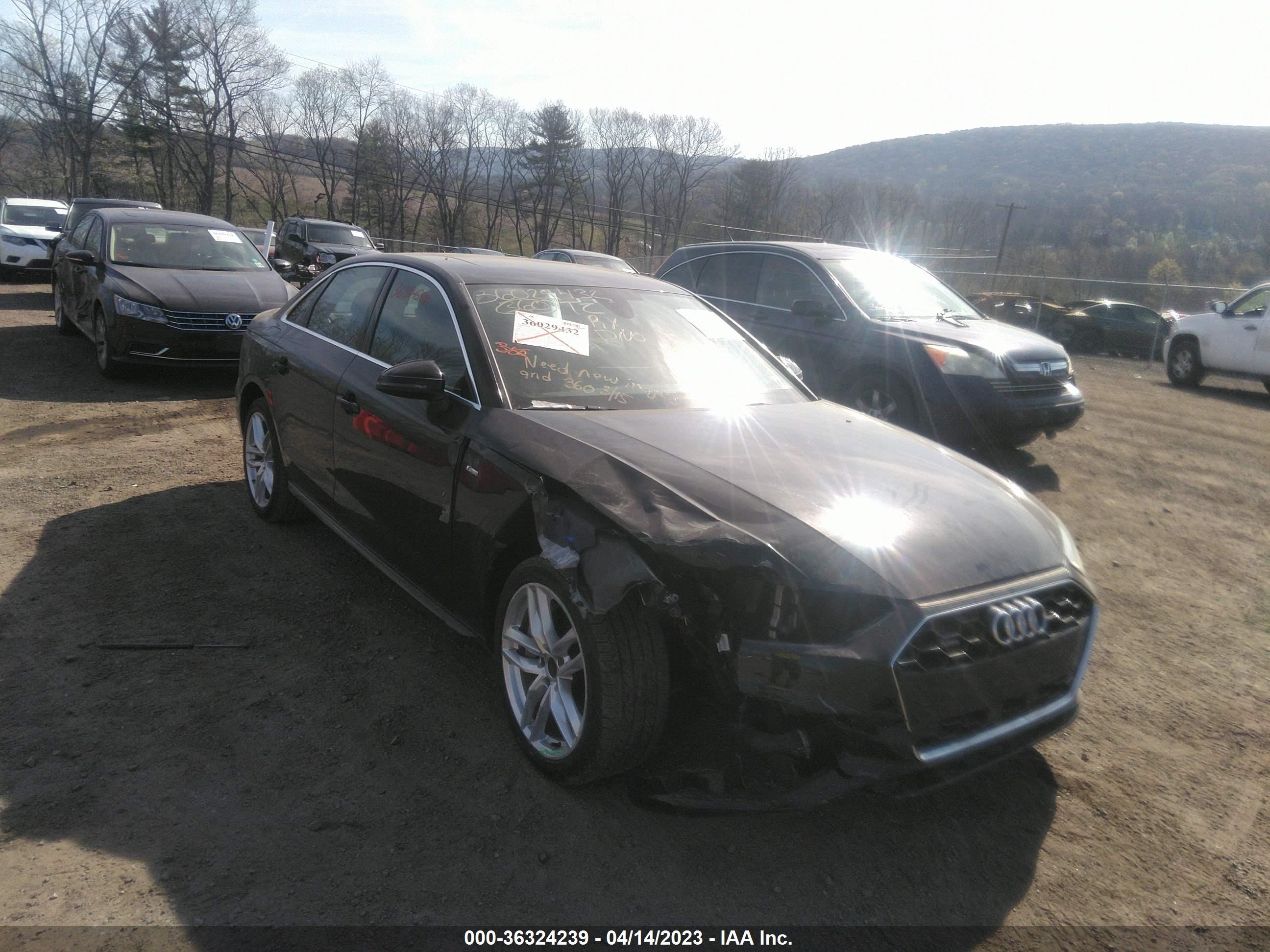 audi a4 2020 waudnaf46ln010880