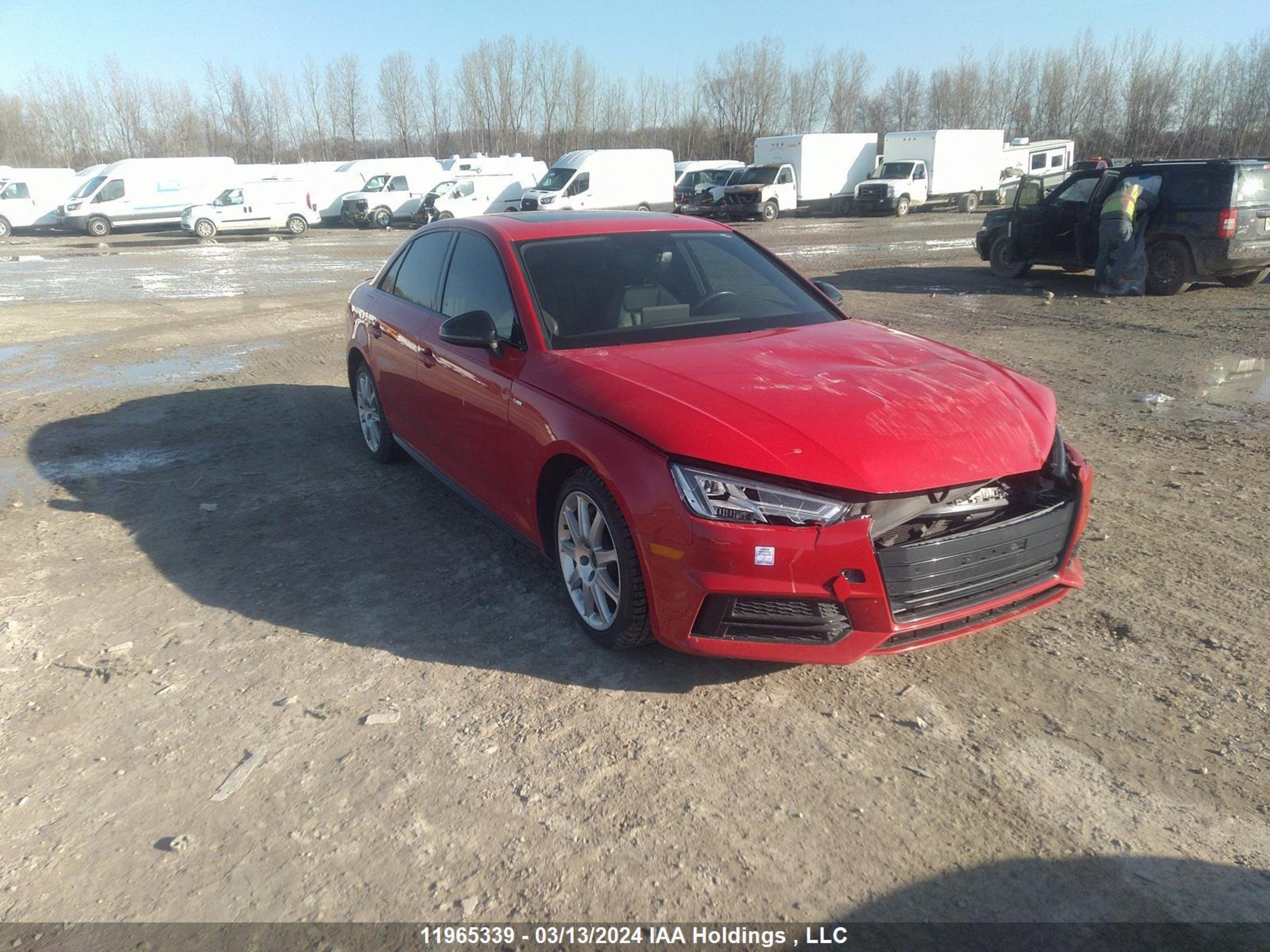 audi a4 2018 wauenaf42ja070342