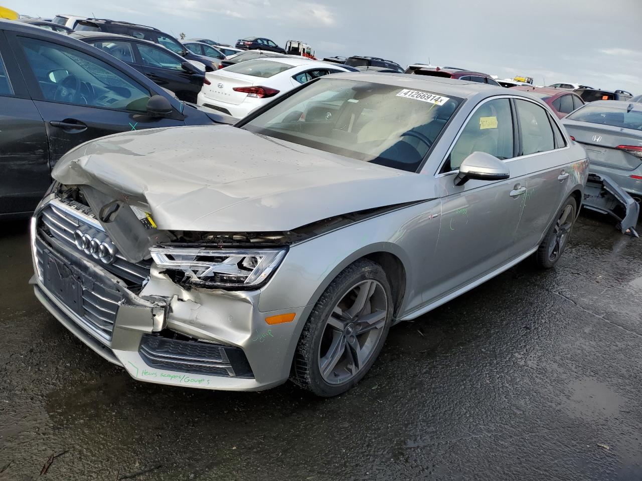 audi a4 2017 wauenaf44hn024594