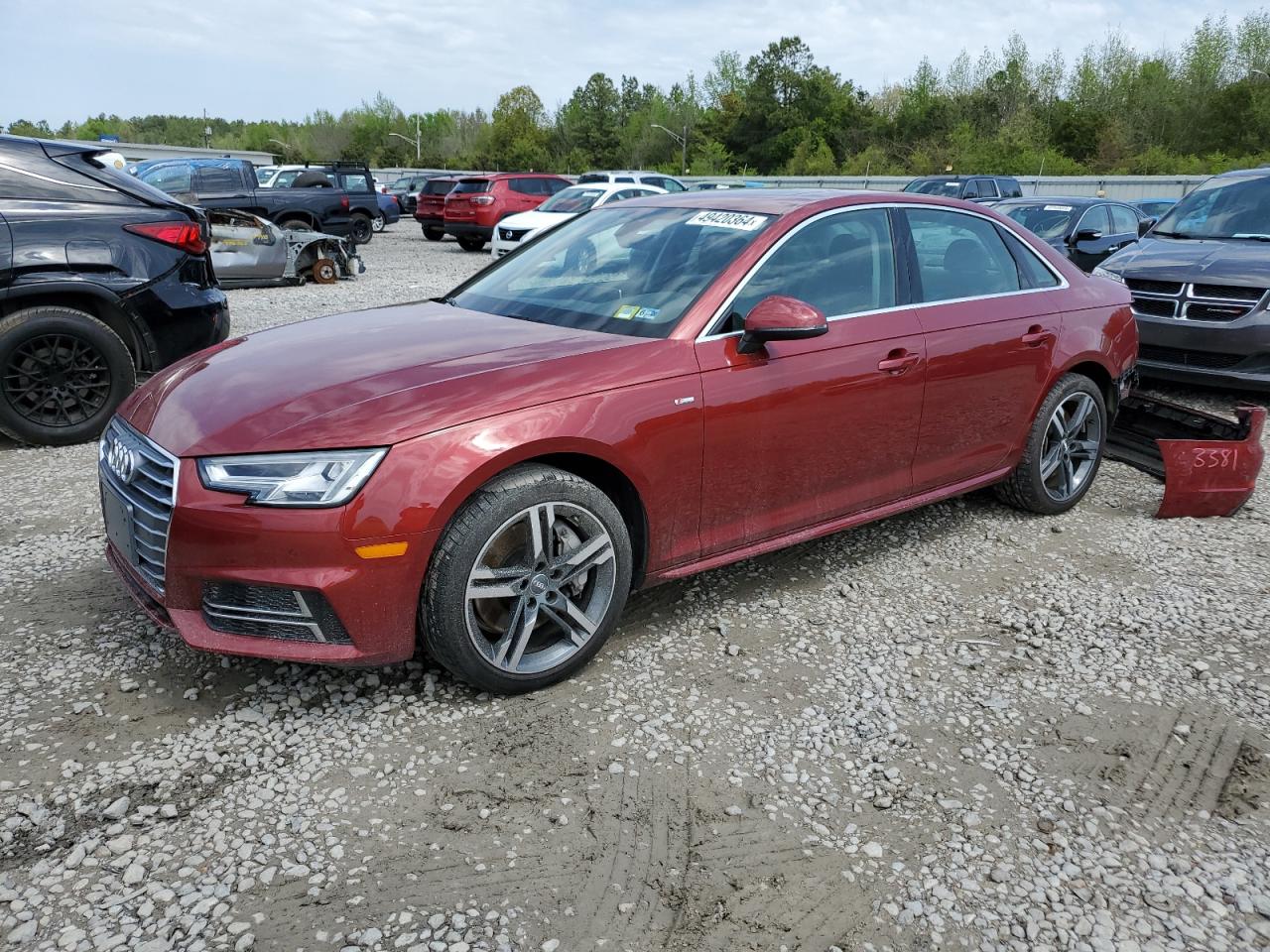 audi a4 2018 wauenaf46jn015143