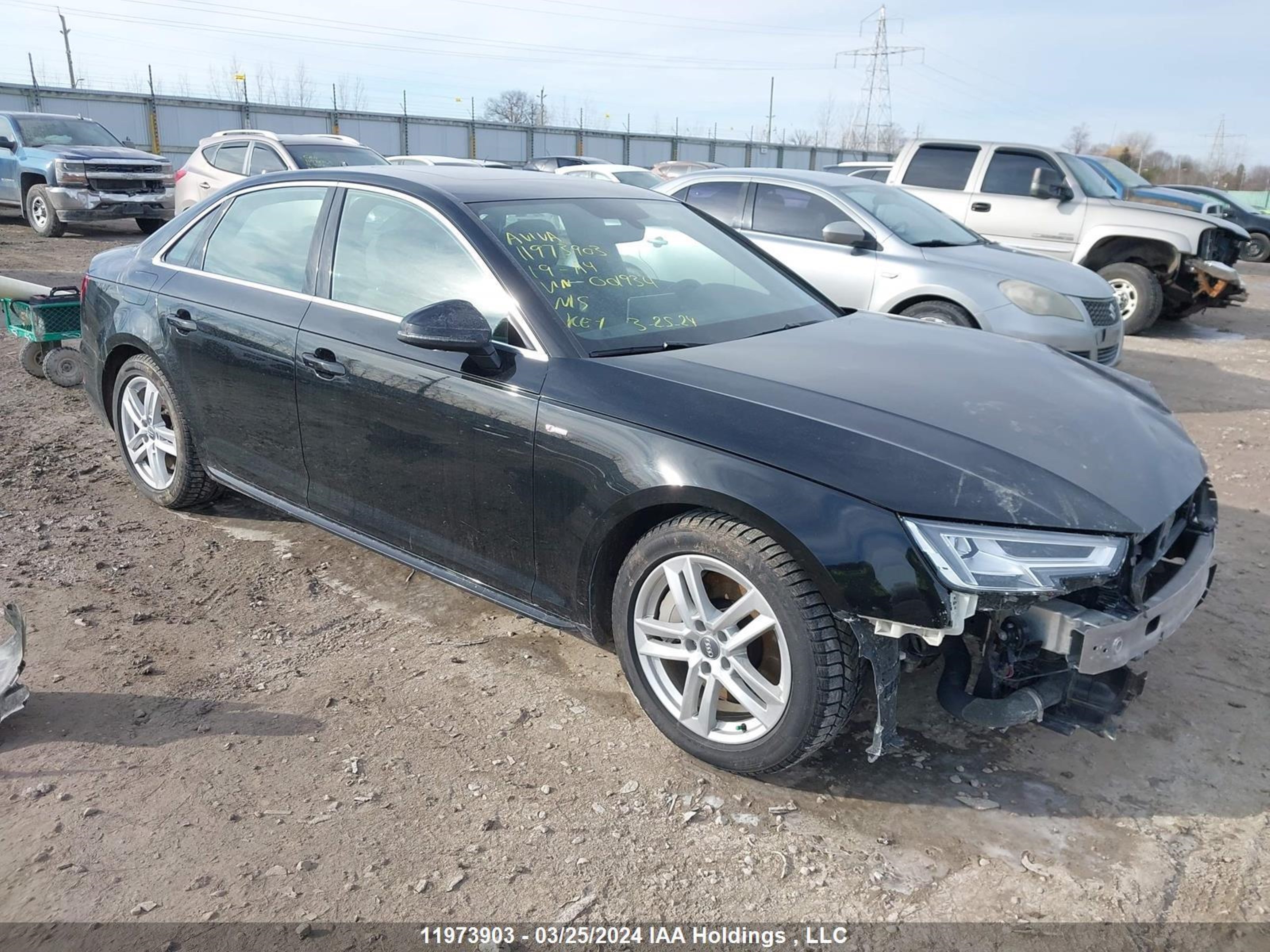 audi a4 2019 wauenaf49kn001934