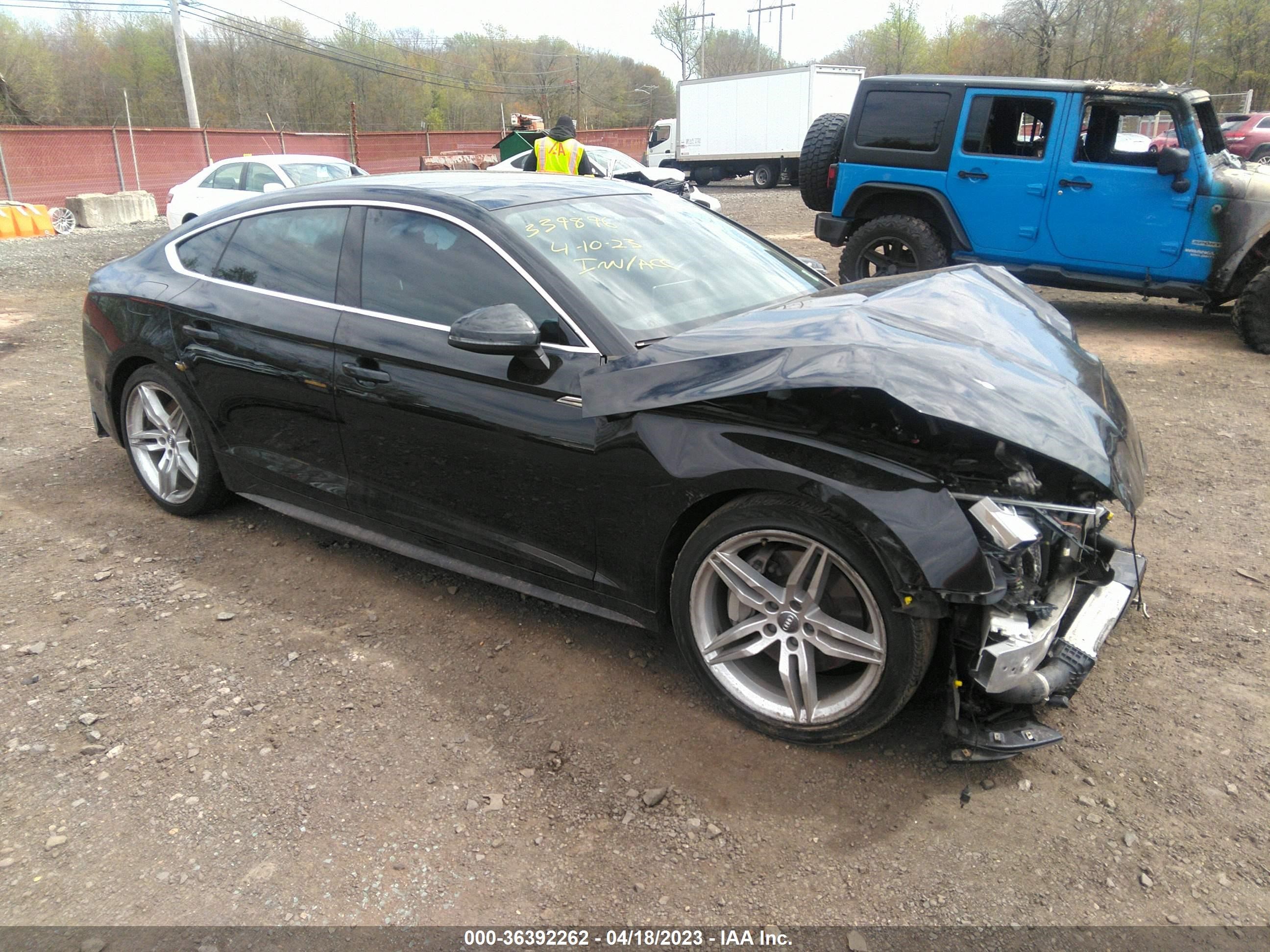 audi a5 2018 wauencf52ja003759