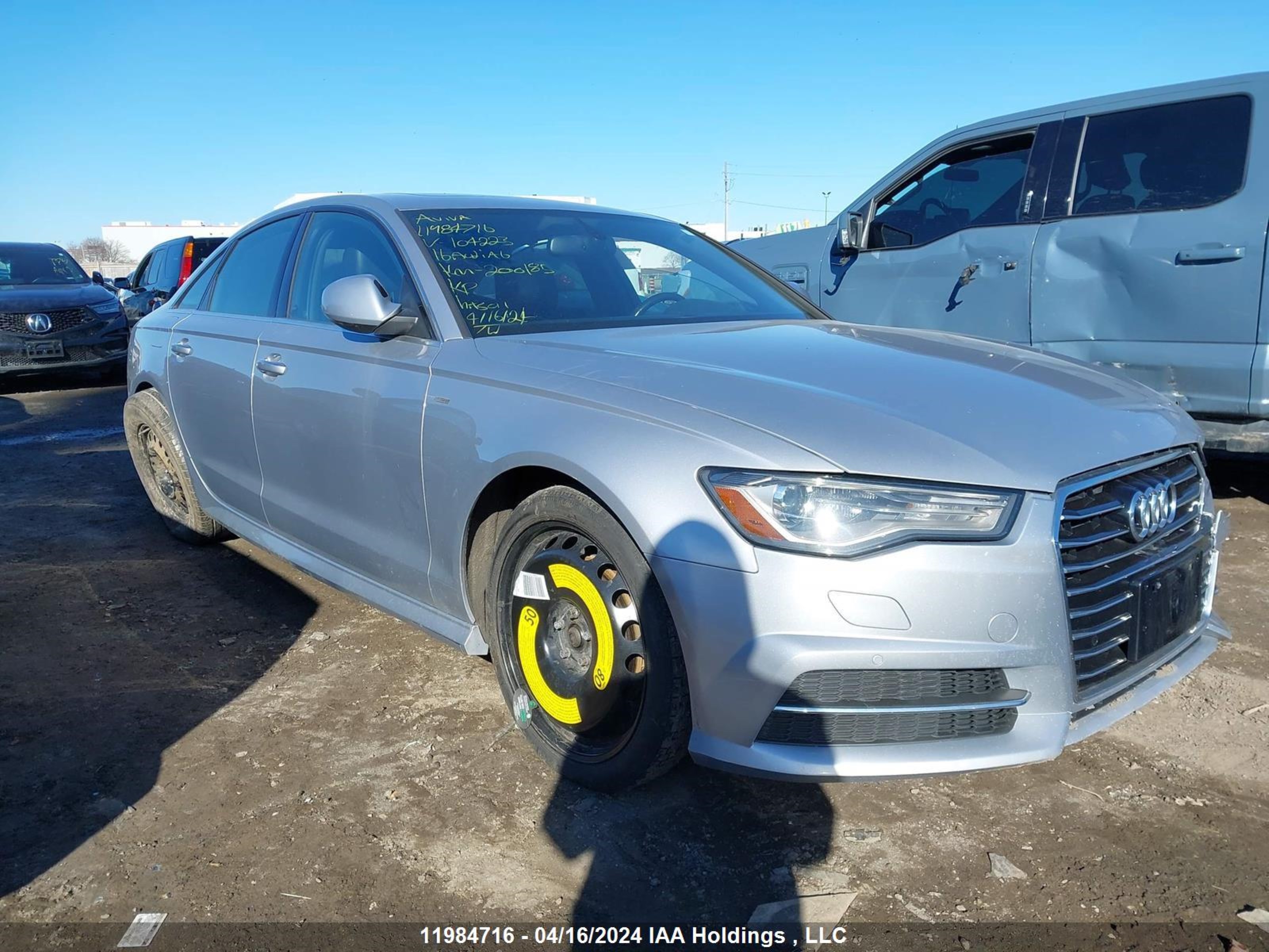 audi a6 2016 waujgafcxgn104223