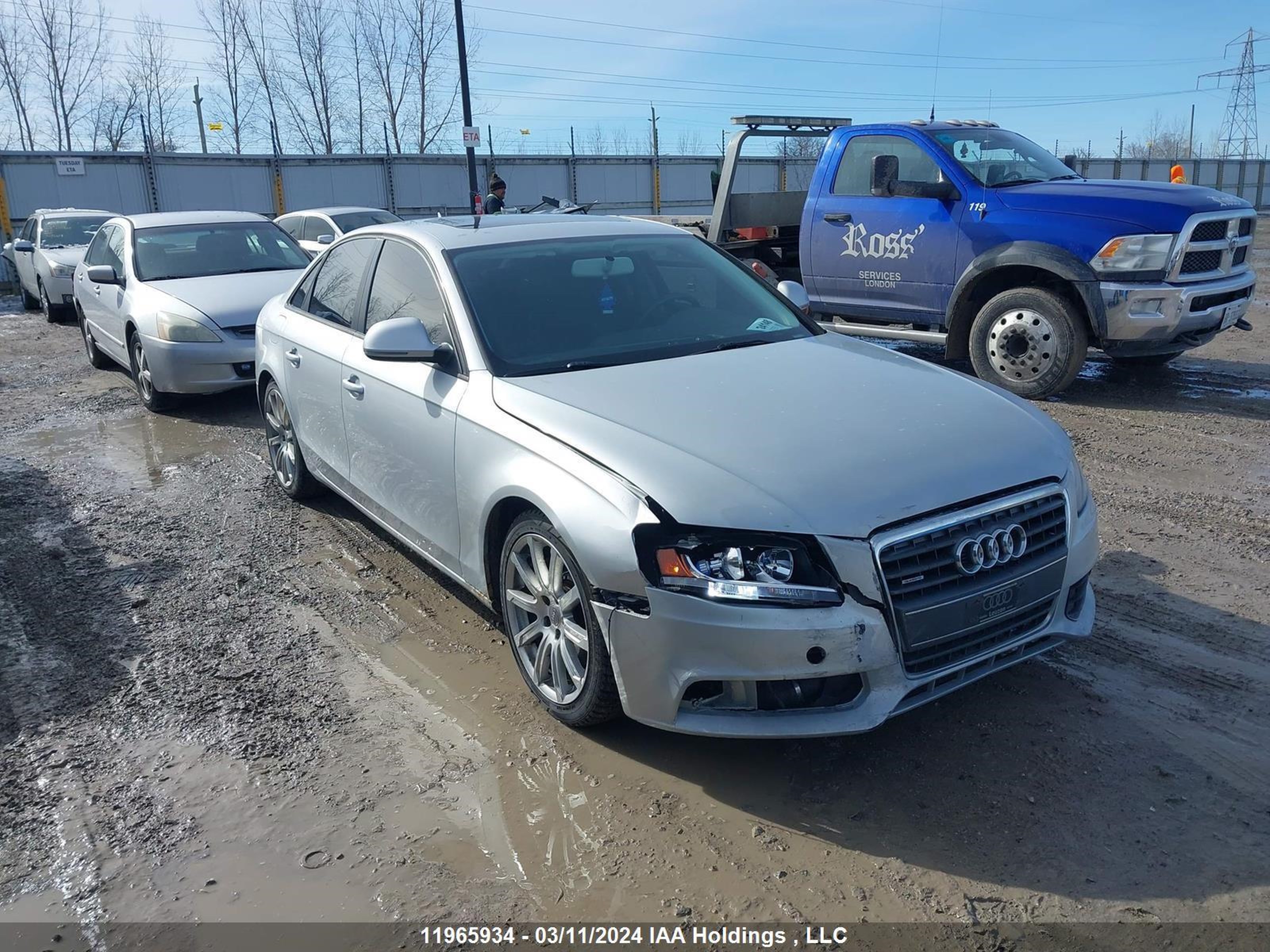 audi a4 2009 waulf68kx9n047344