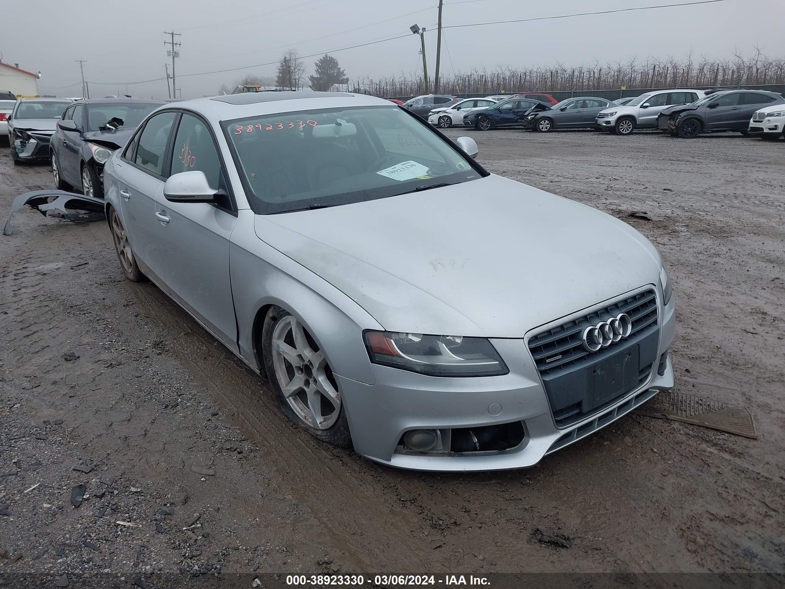 audi a4 2009 waulf78k99n012381