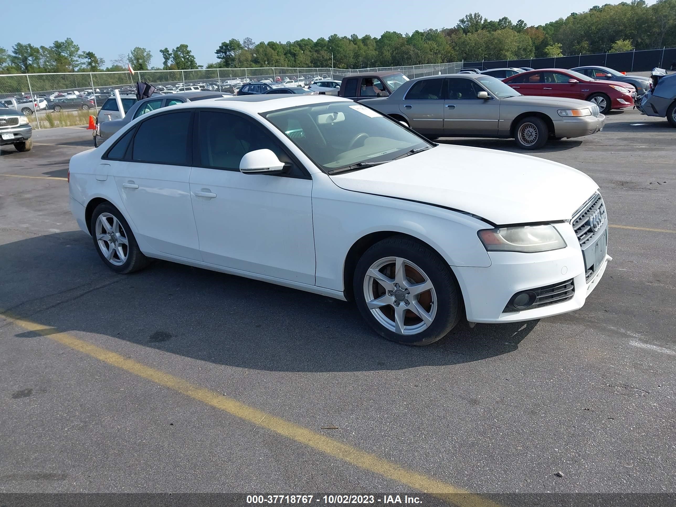 audi a4 2009 waulf78kx9a131922