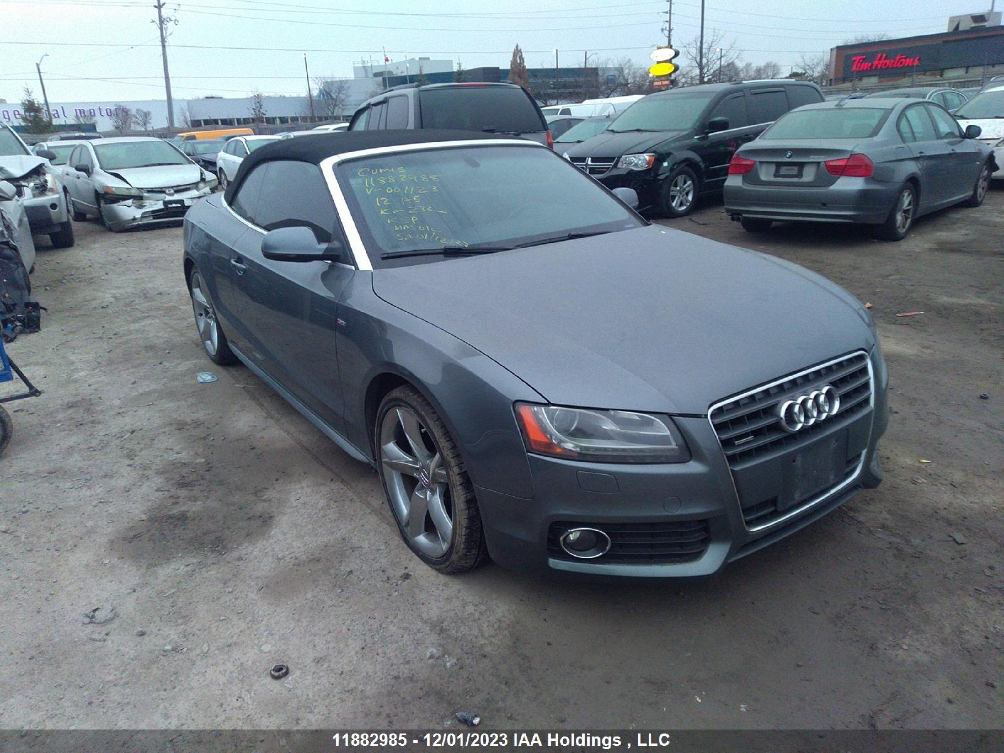 audi a5 2012 waumfbfh1cn001123