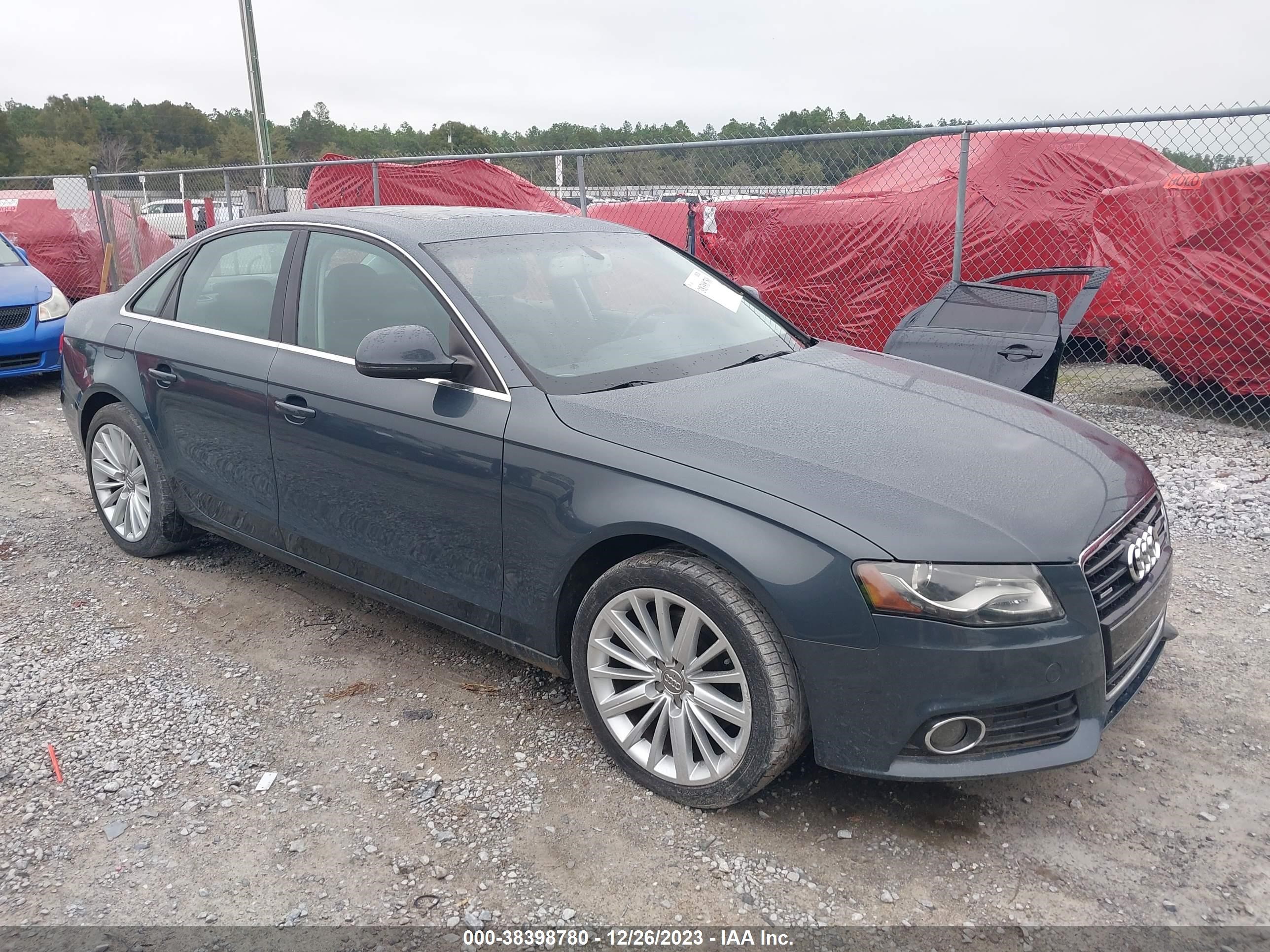 audi a4 2009 waumk78k29n042323