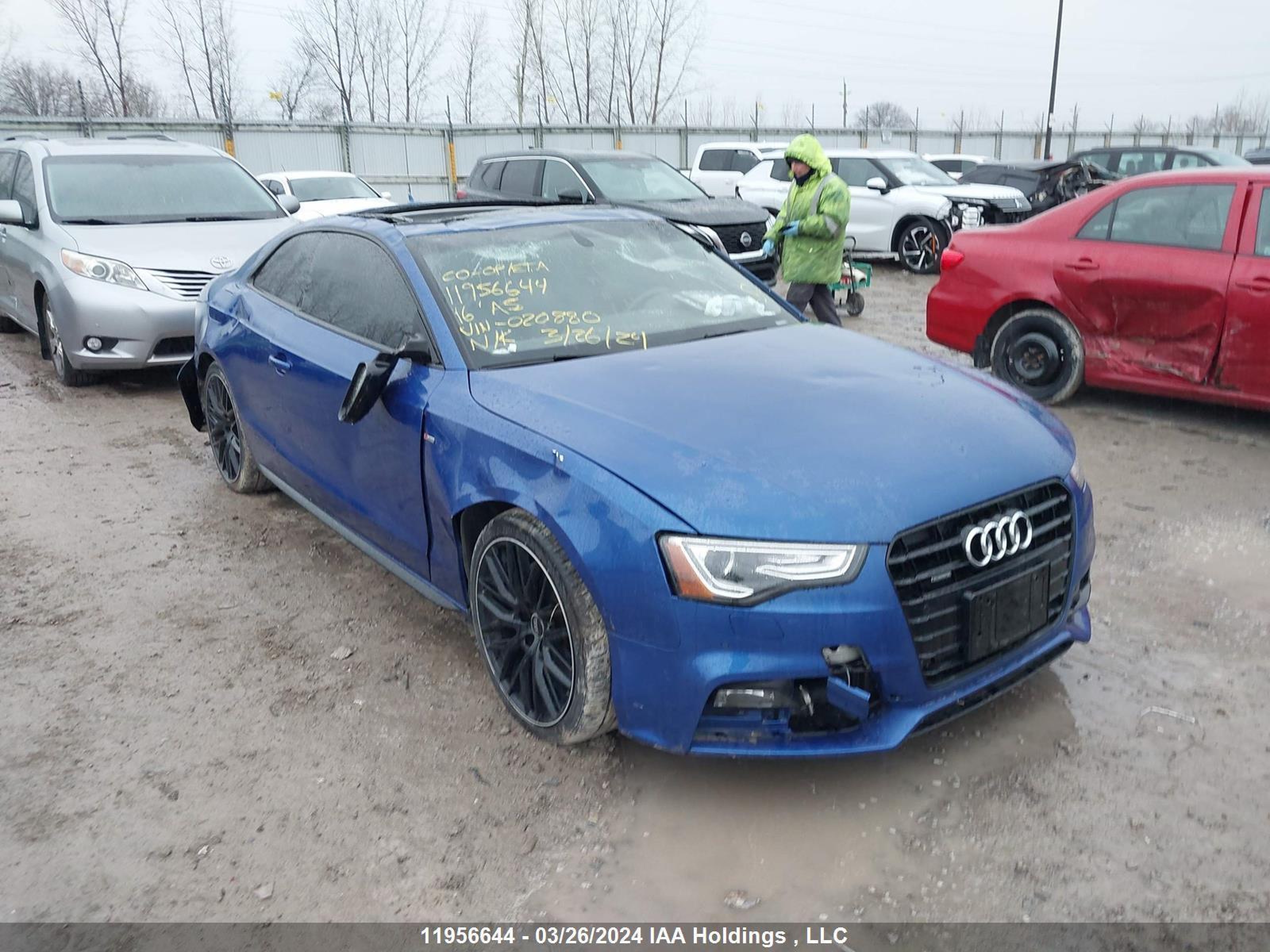 audi a5 2016 wausgafr9ga020880