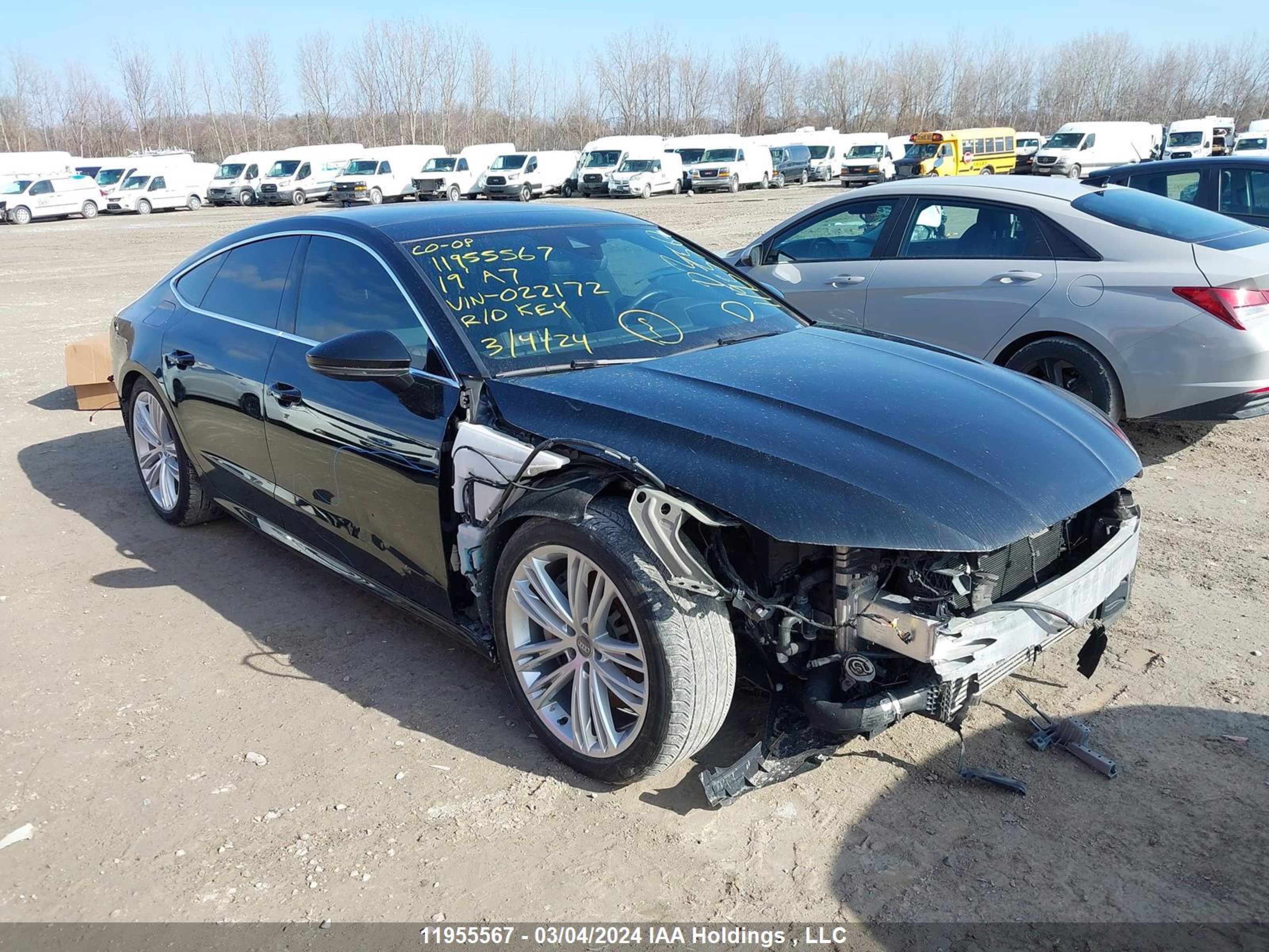 audi a7 2019 waut2af24kn022172