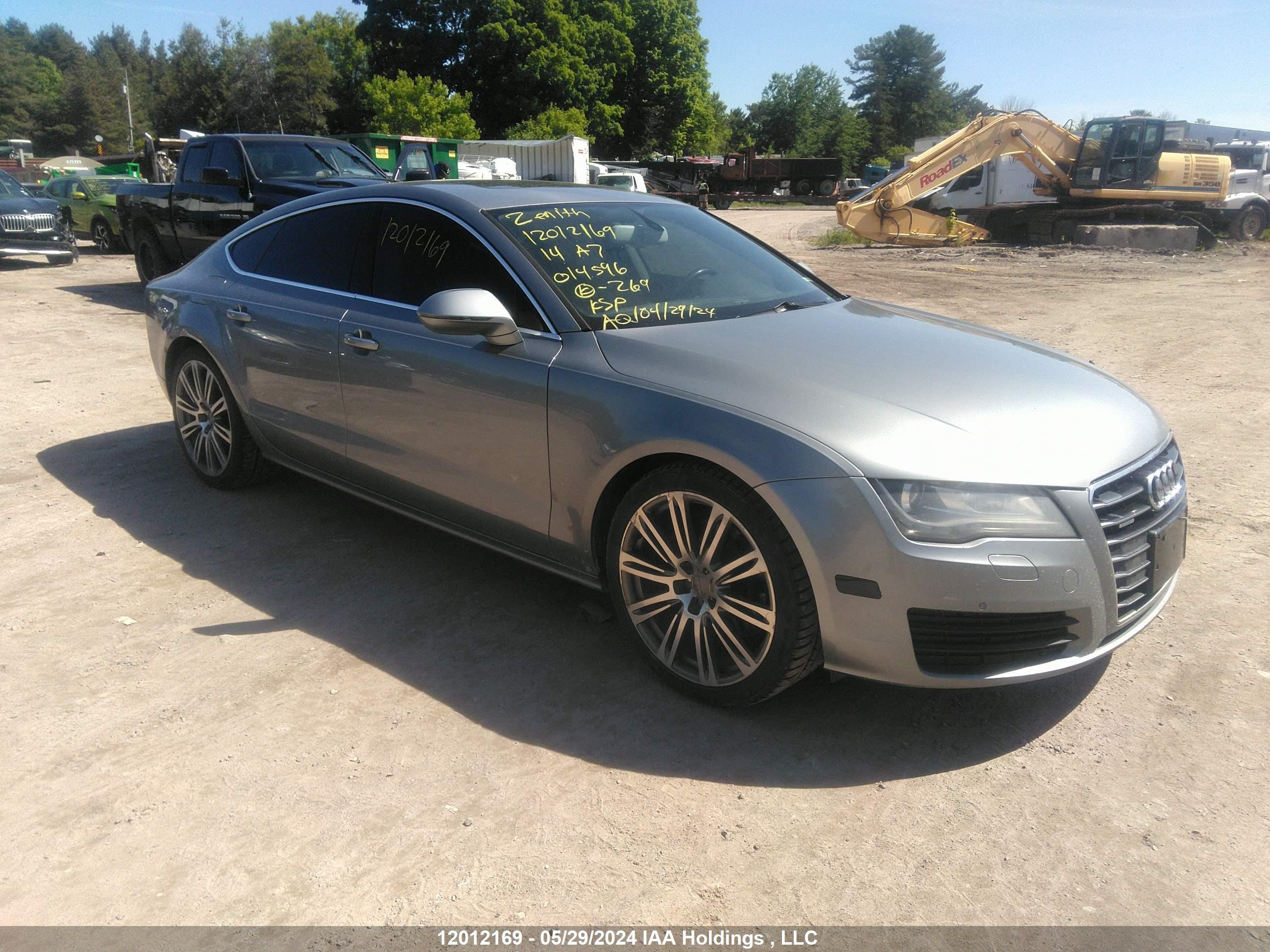 audi a7 2014 wauwmcfc5en014596