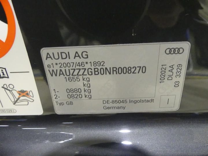 audi a1 sportback 2021 wauzzzgb0nr008270