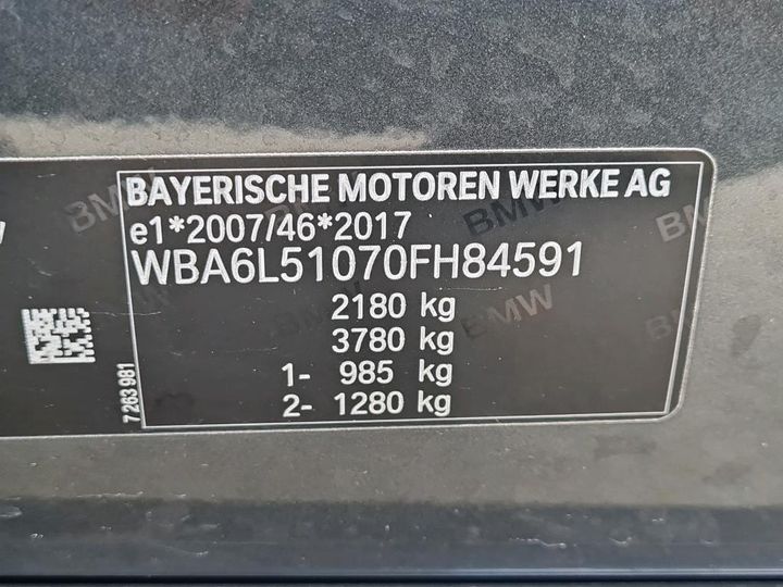 bmw 3-reeks 2019 wba6l51070fh84591