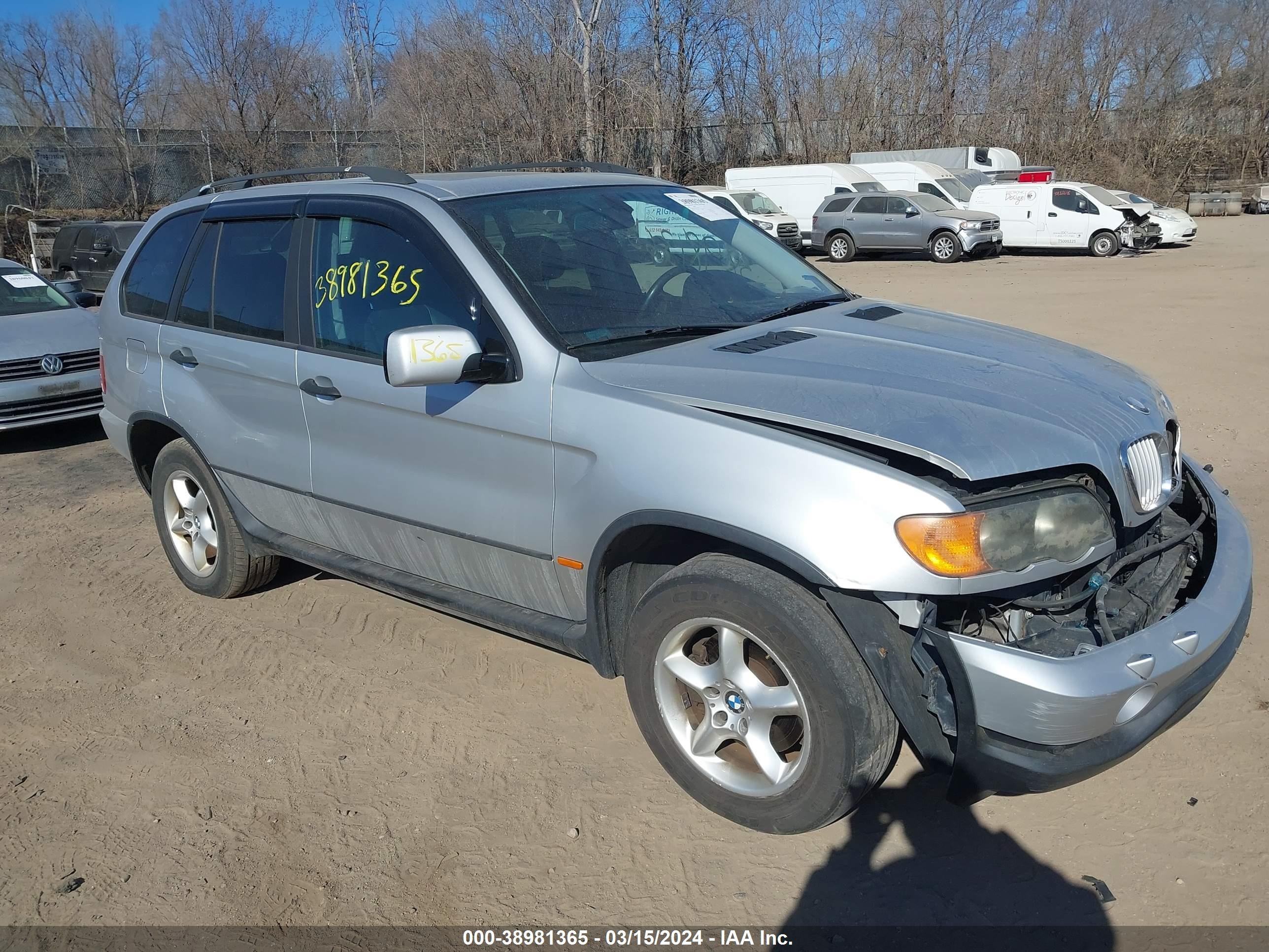 bmw x5 2001 wbafa53521lm79580