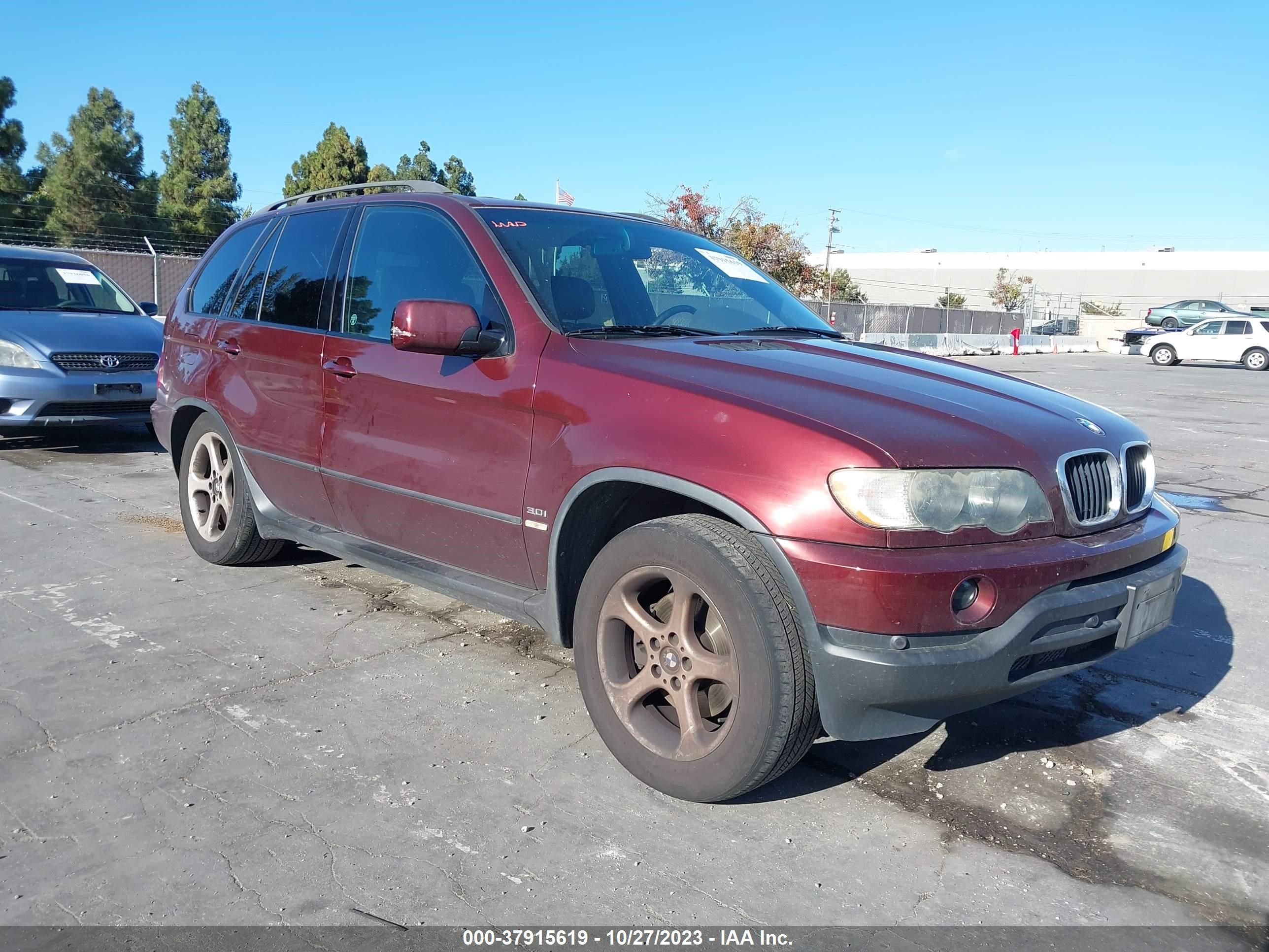 bmw x5 2001 wbafa53541lm72338