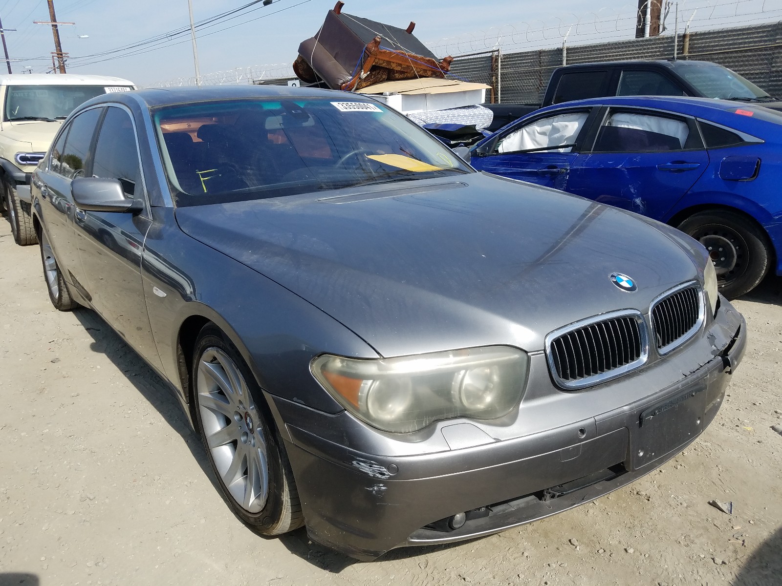 bmw 745 li 2004 wbagn63484ds47490