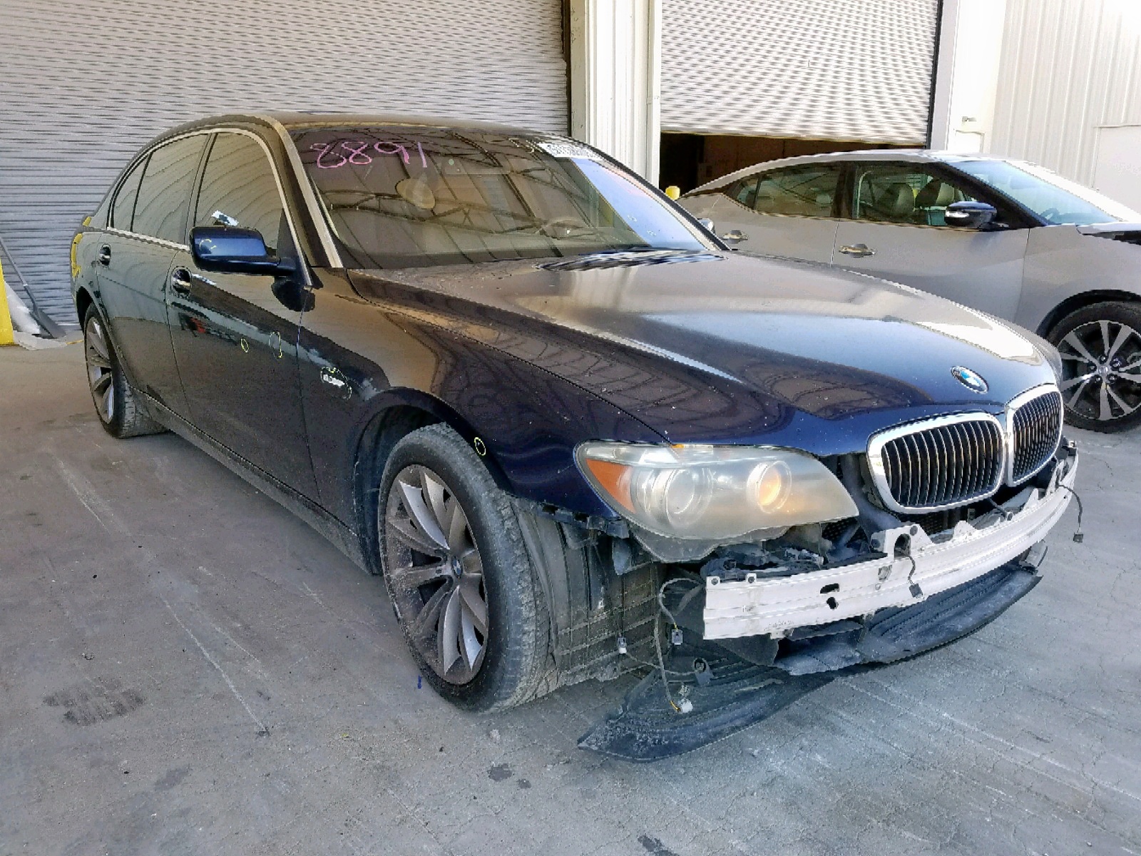 bmw 750 2007 wbahn835x7dt68891