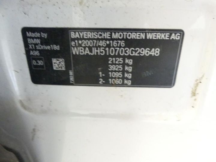 bmw x1 2018 wbajh510703g29648