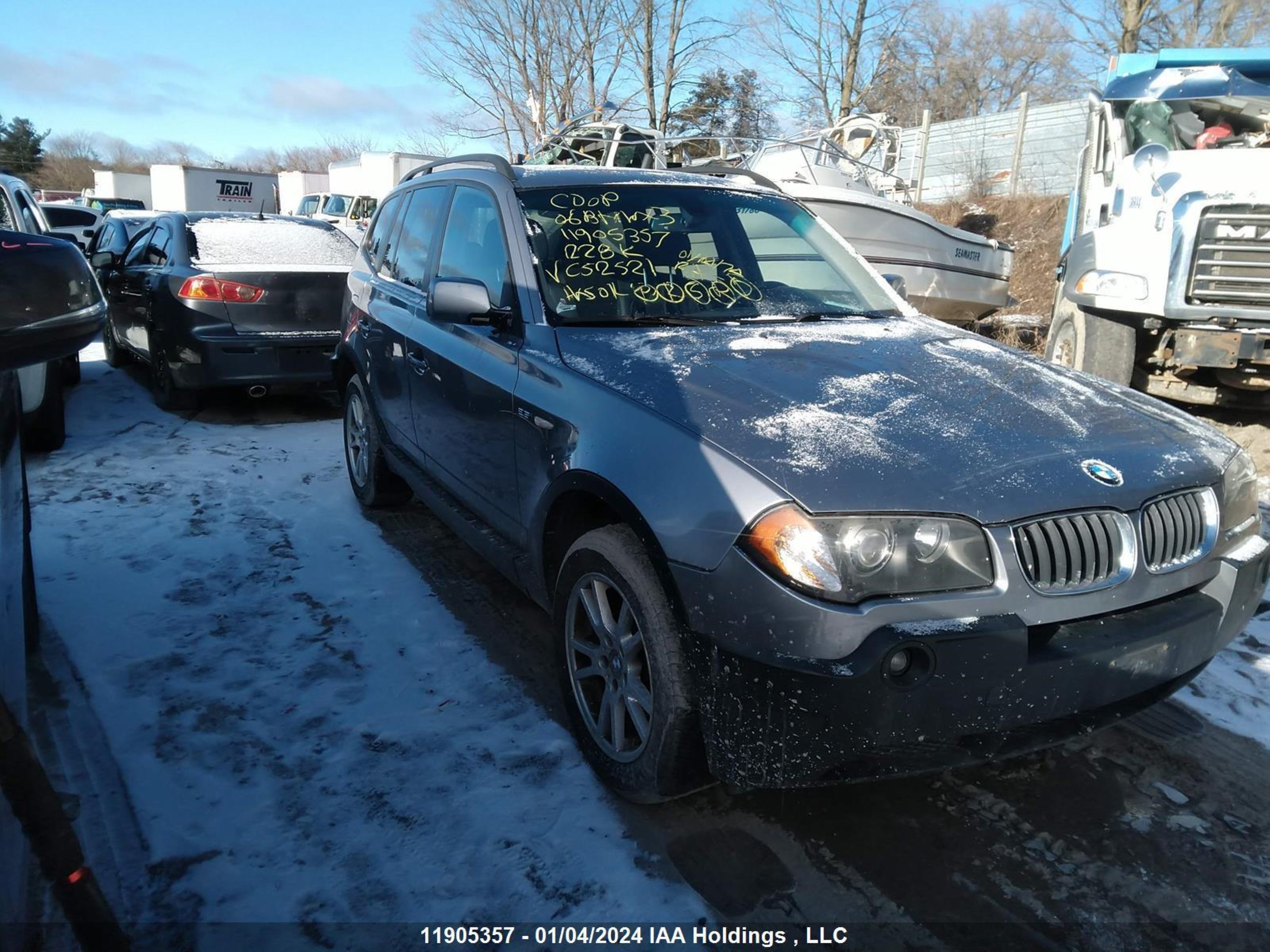 bmw x3 2006 wbxpa73456wc52521