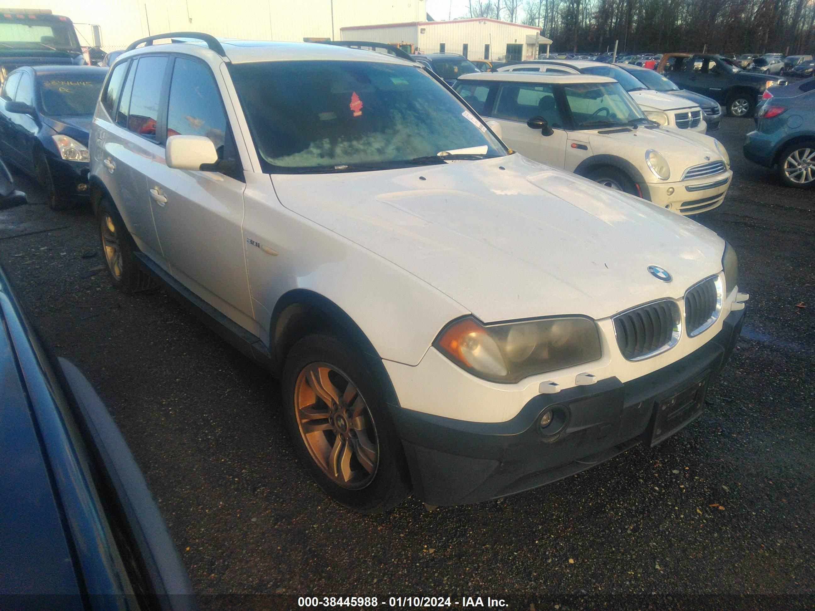 bmw x3 2004 wbxpa93404wa66264