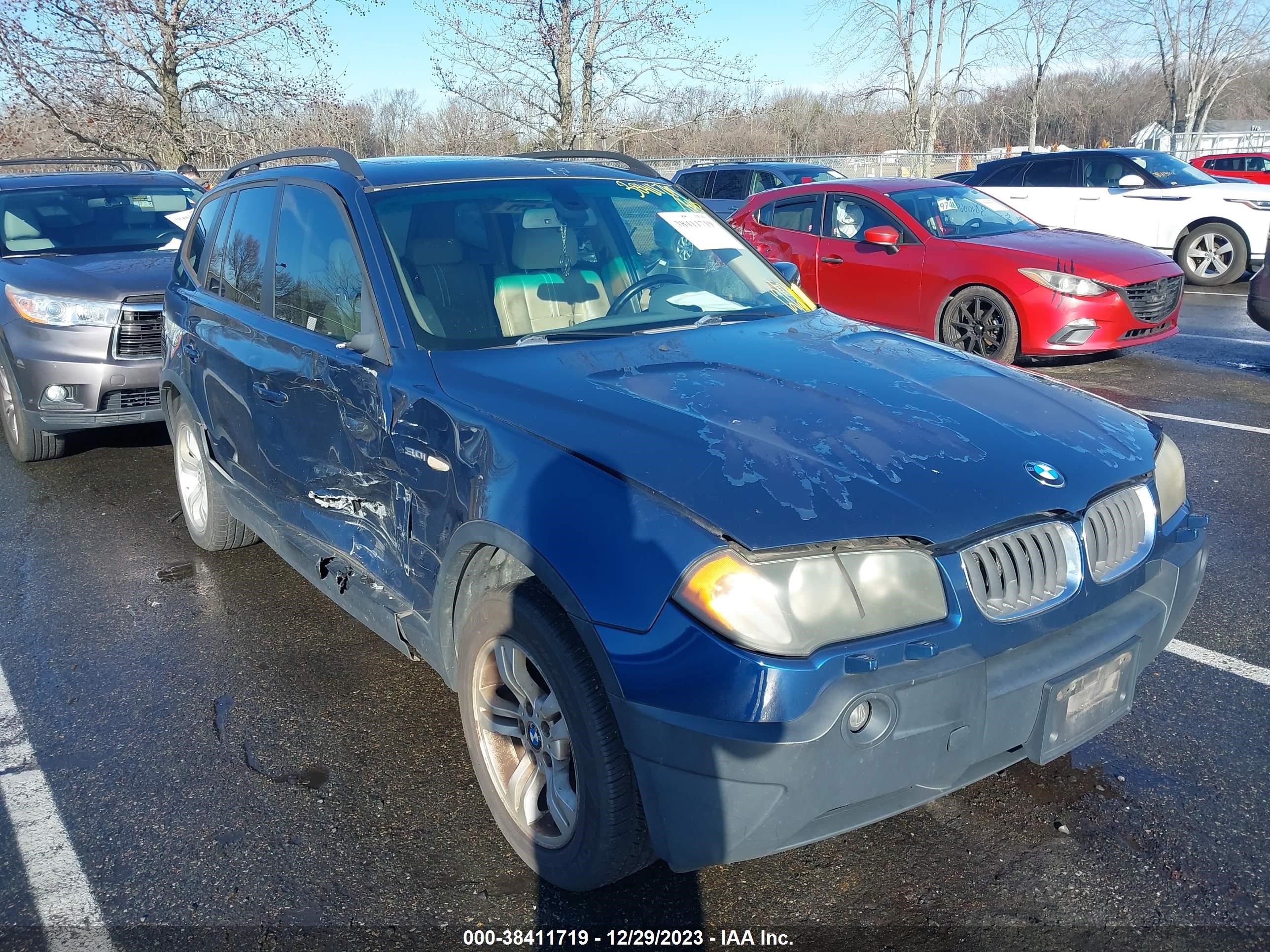 bmw x3 2004 wbxpa93424wd01411