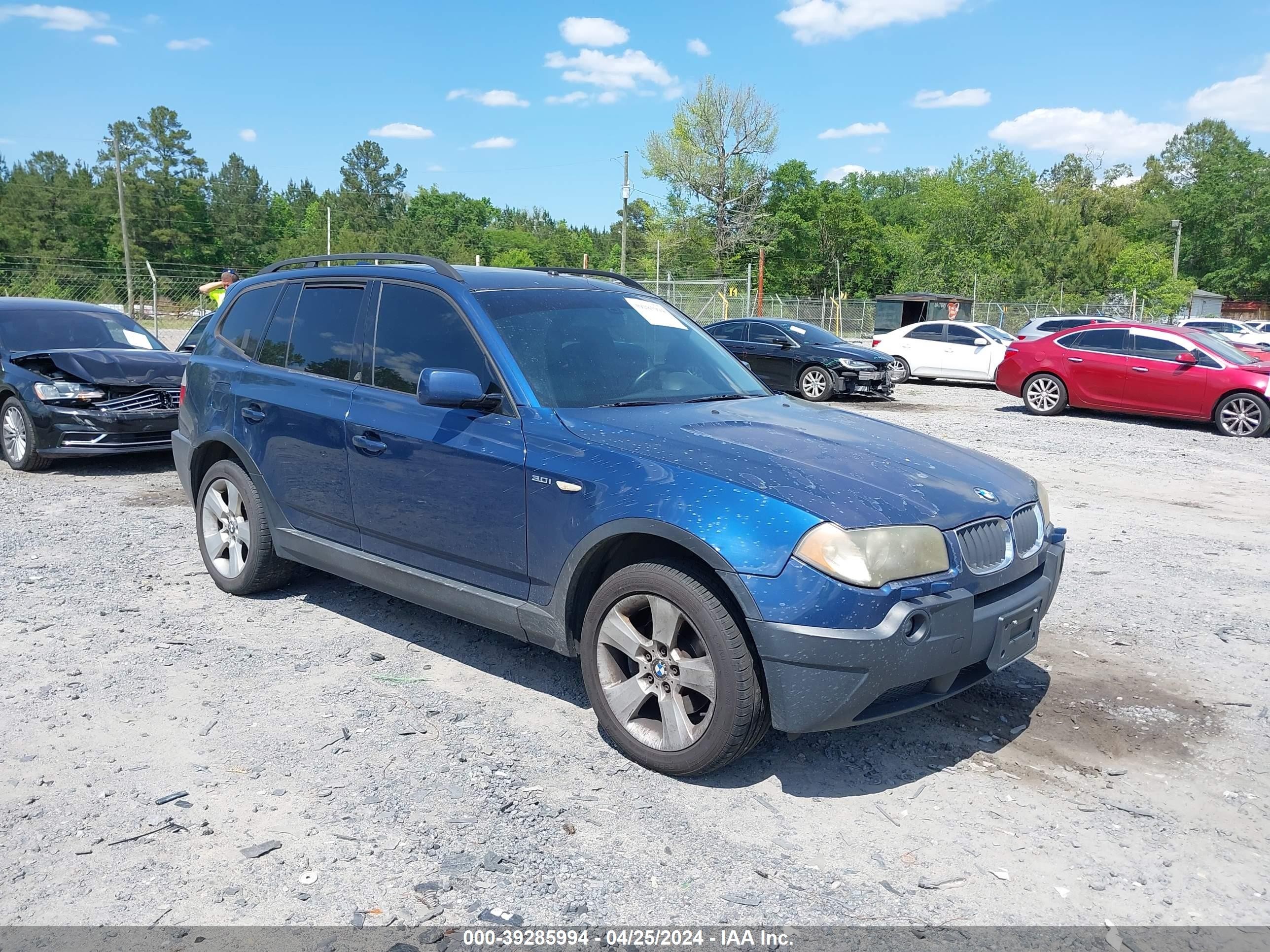 bmw x3 2005 wbxpa93425wd04391