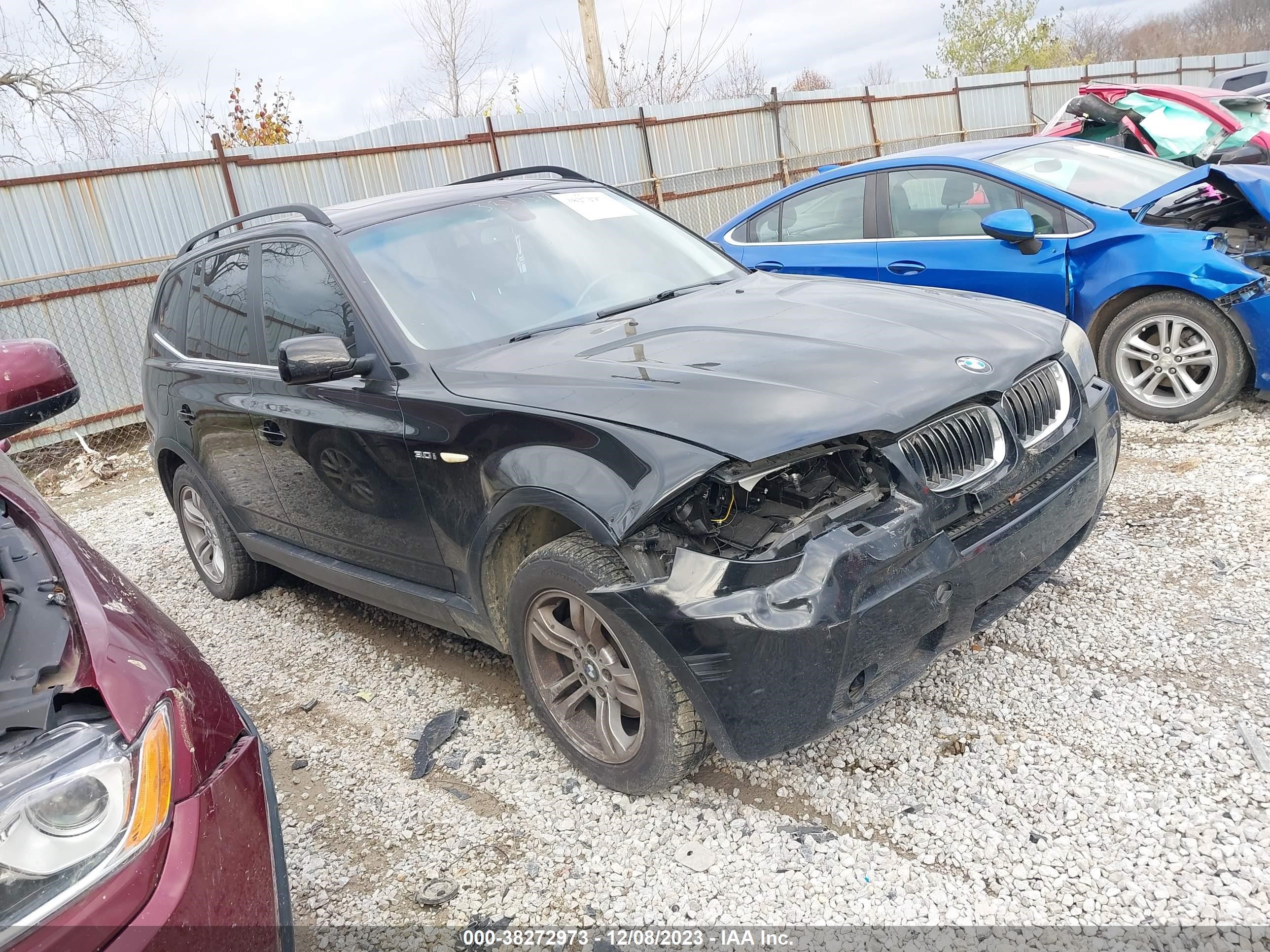 bmw x3 2006 wbxpa93426wd33522