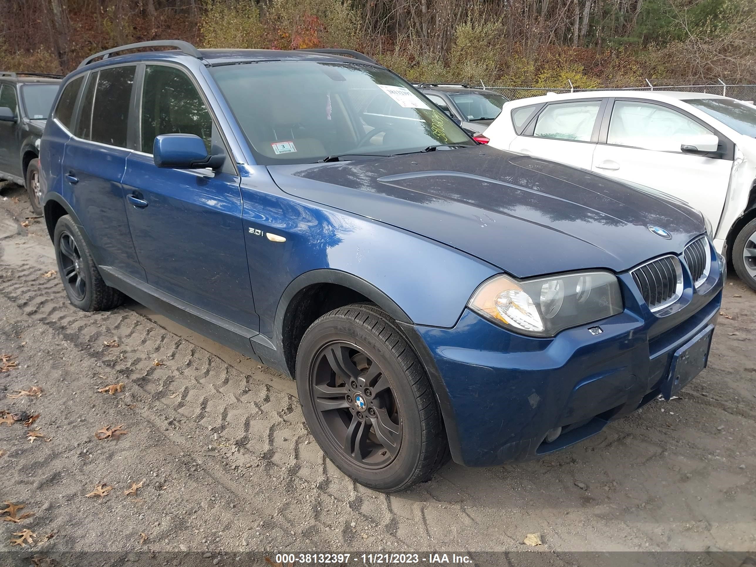 bmw x3 2006 wbxpa93436wg85122