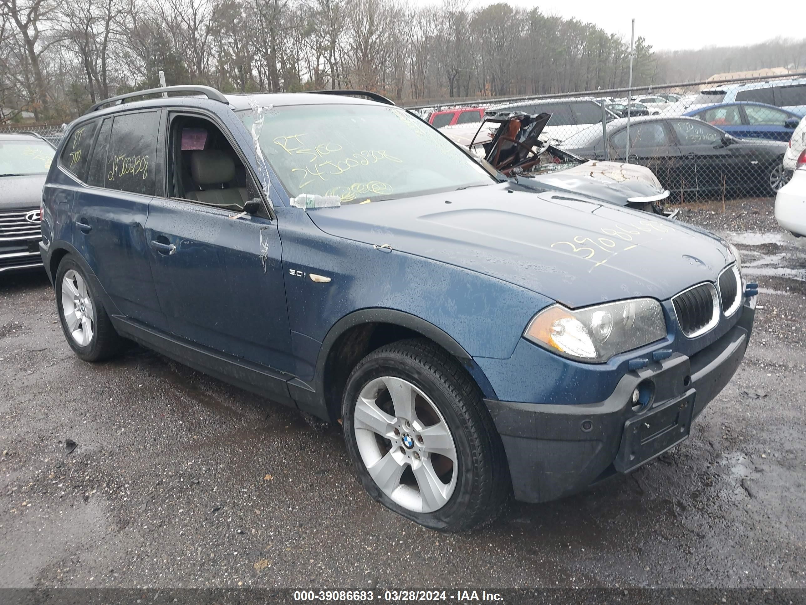 bmw x3 2004 wbxpa93444wc34617