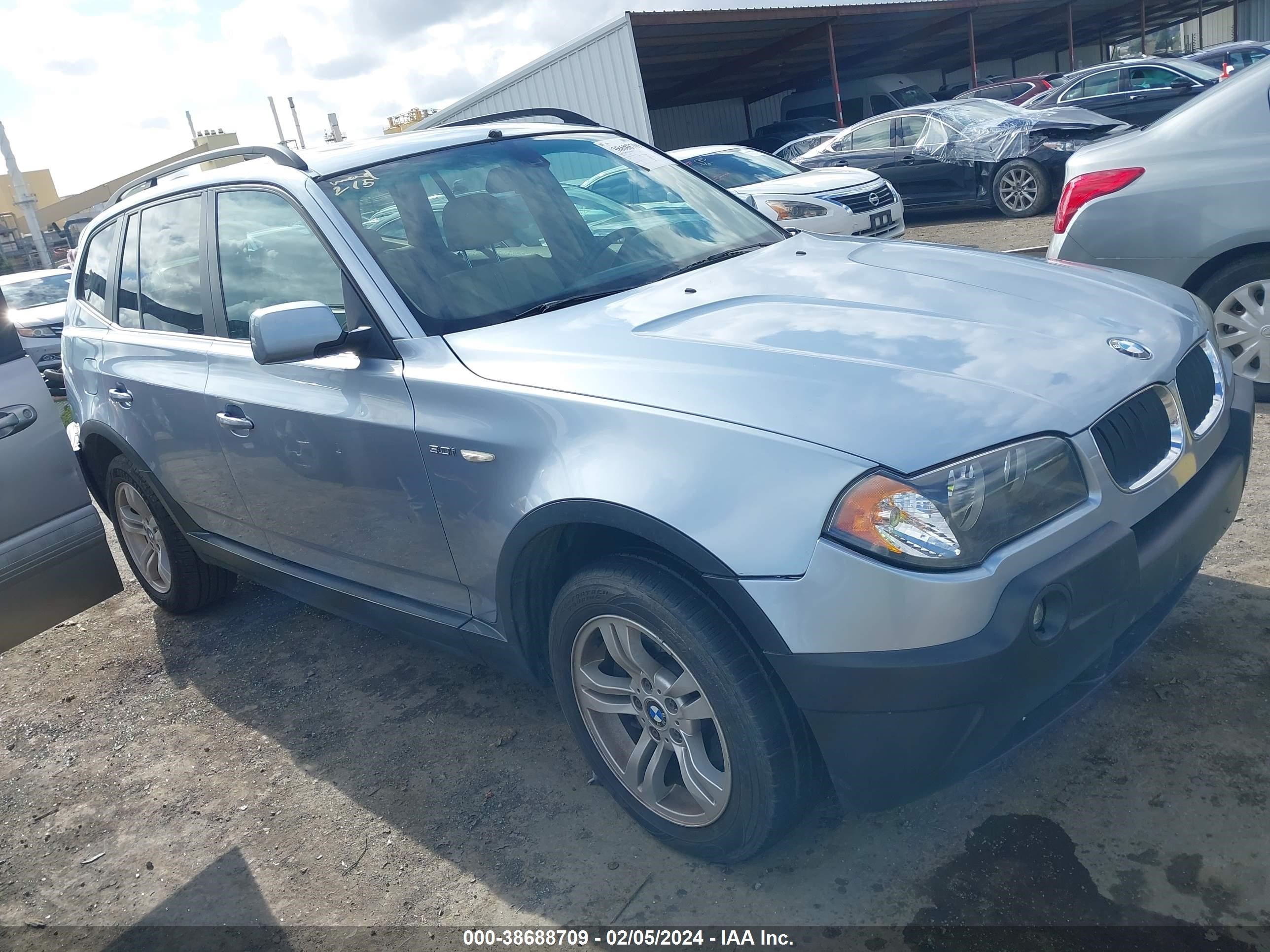 bmw x3 2005 wbxpa93455wd03784