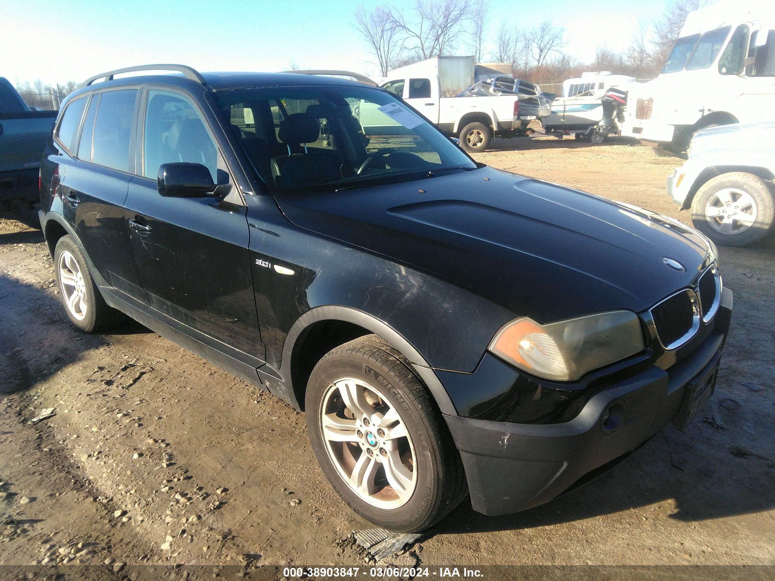 bmw x3 2005 wbxpa93455wd15515