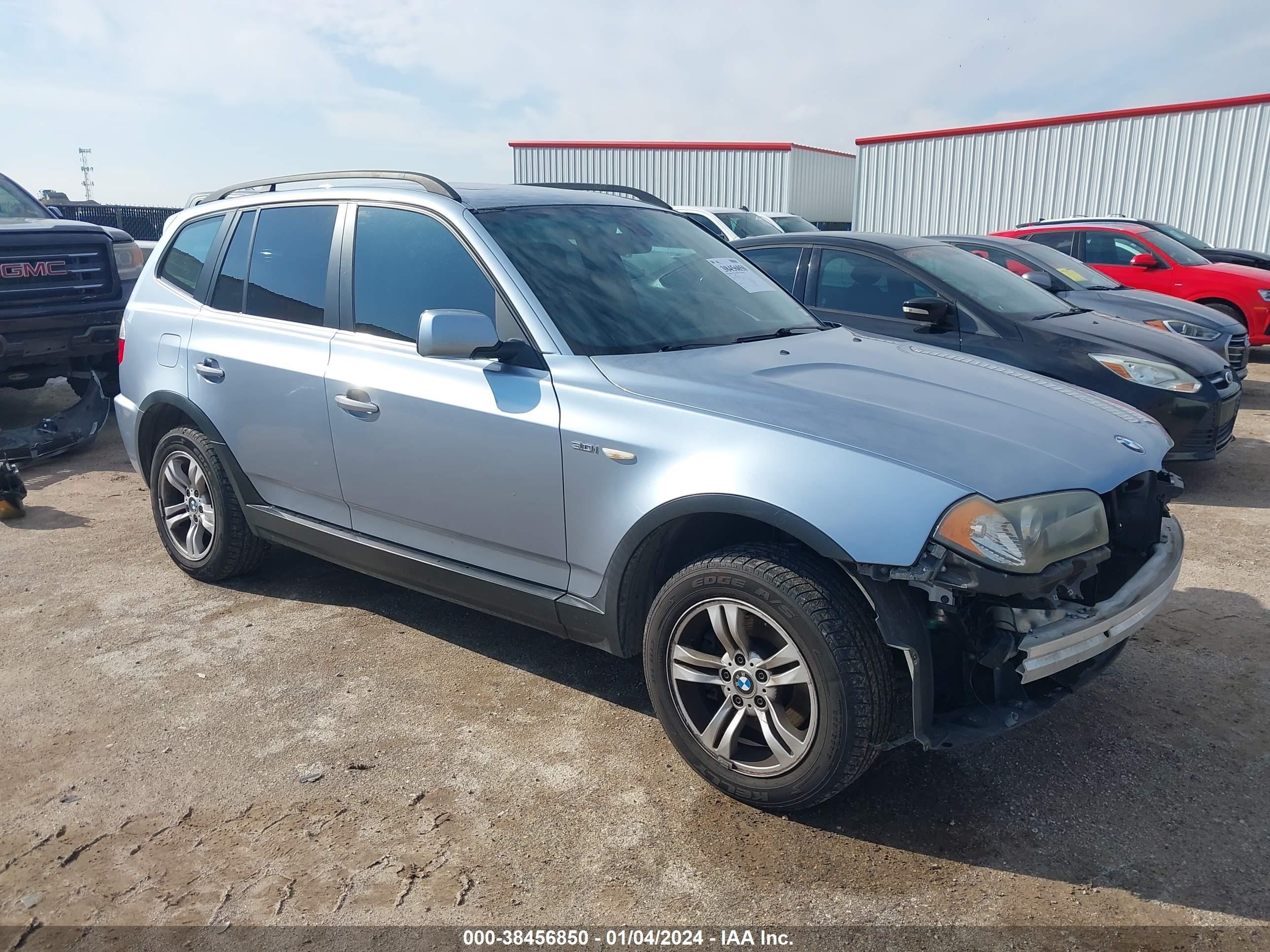 bmw x3 2006 wbxpa93456wg83856