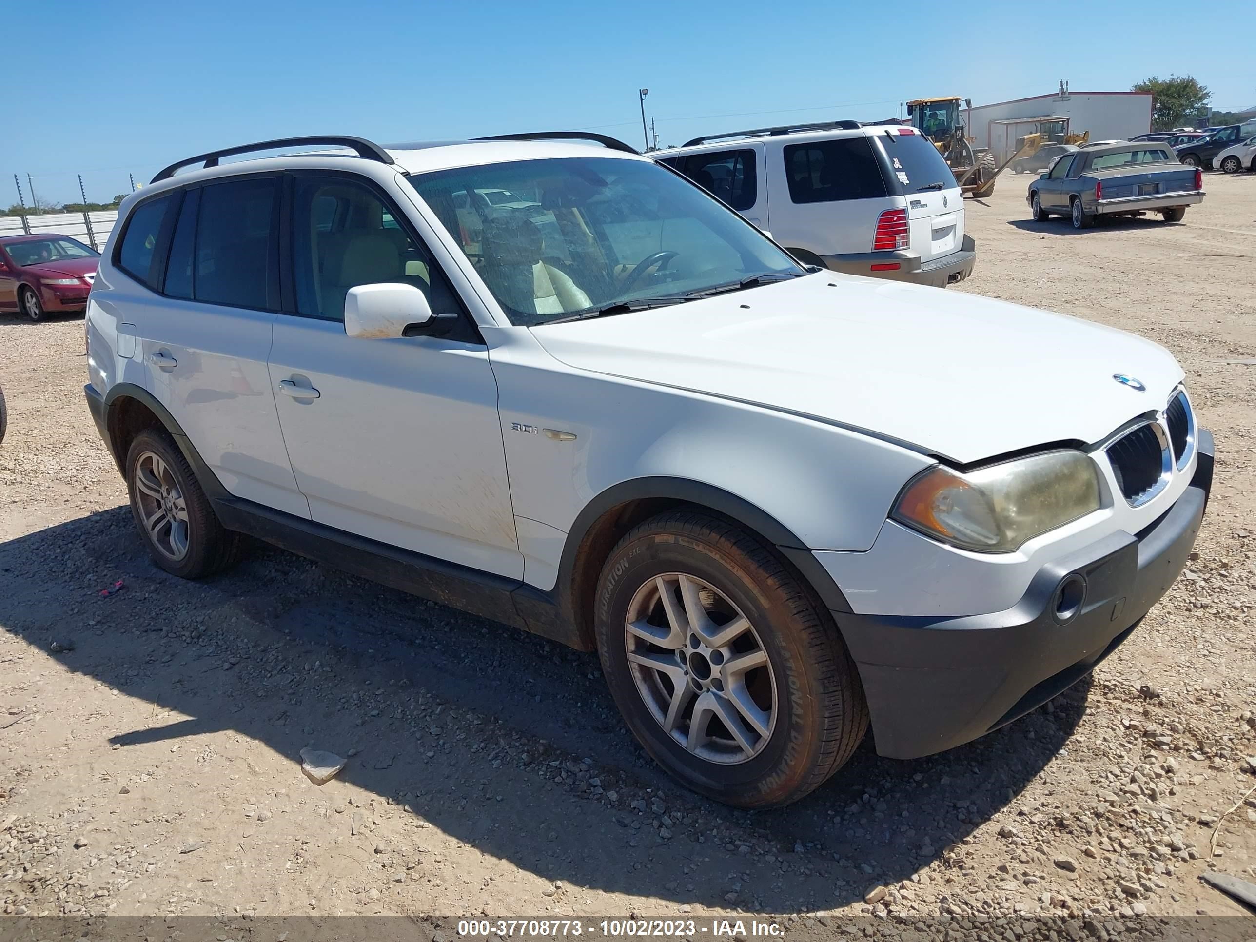 bmw x3 2004 wbxpa93464wc34926