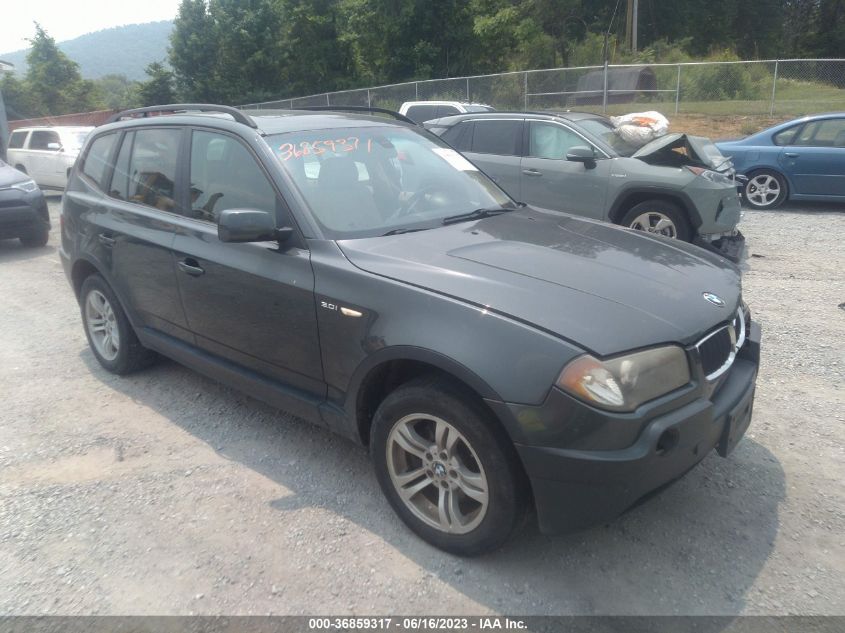 bmw x3 2005 wbxpa93465wd22604