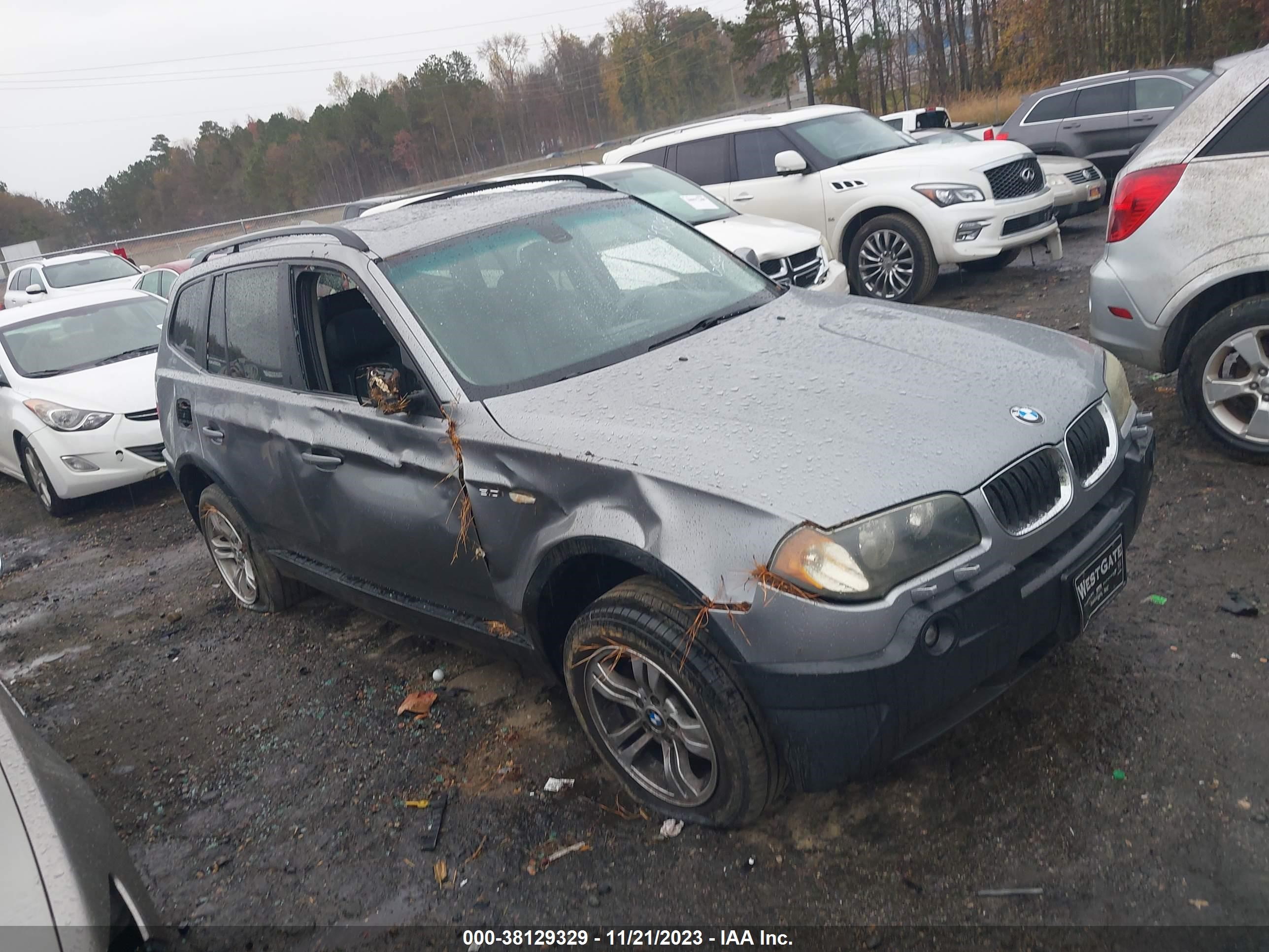 bmw x3 2005 wbxpa93485wd20546