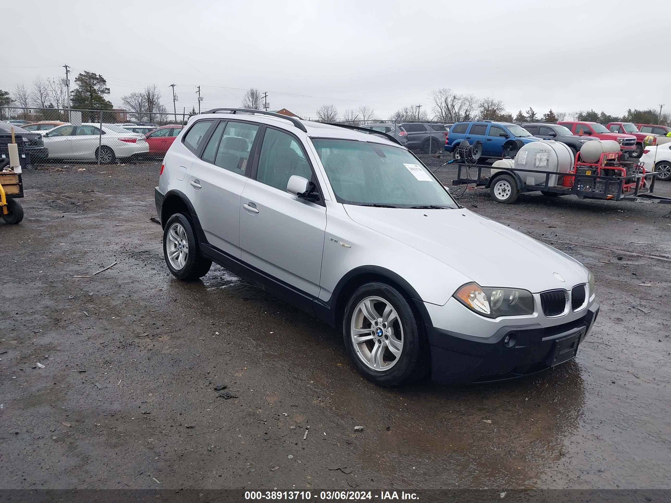 bmw x3 2005 wbxpa93495wd14657