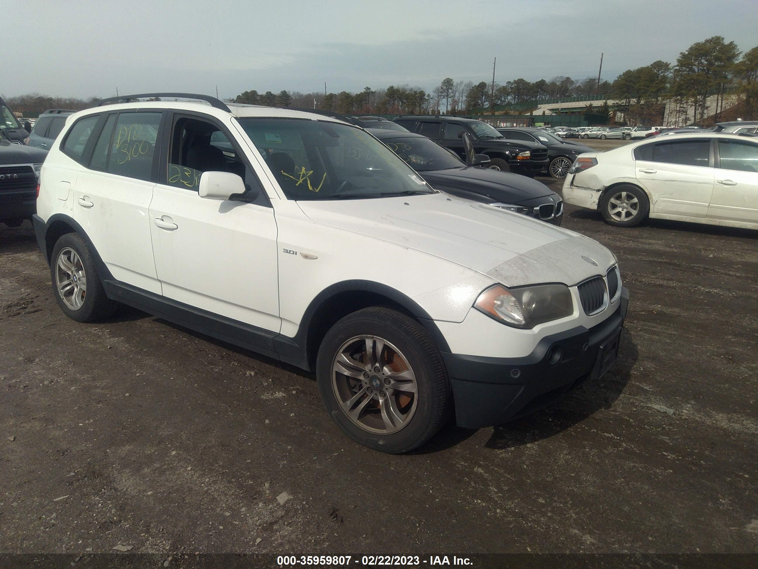 bmw x3 2005 wbxpa93495wd16991