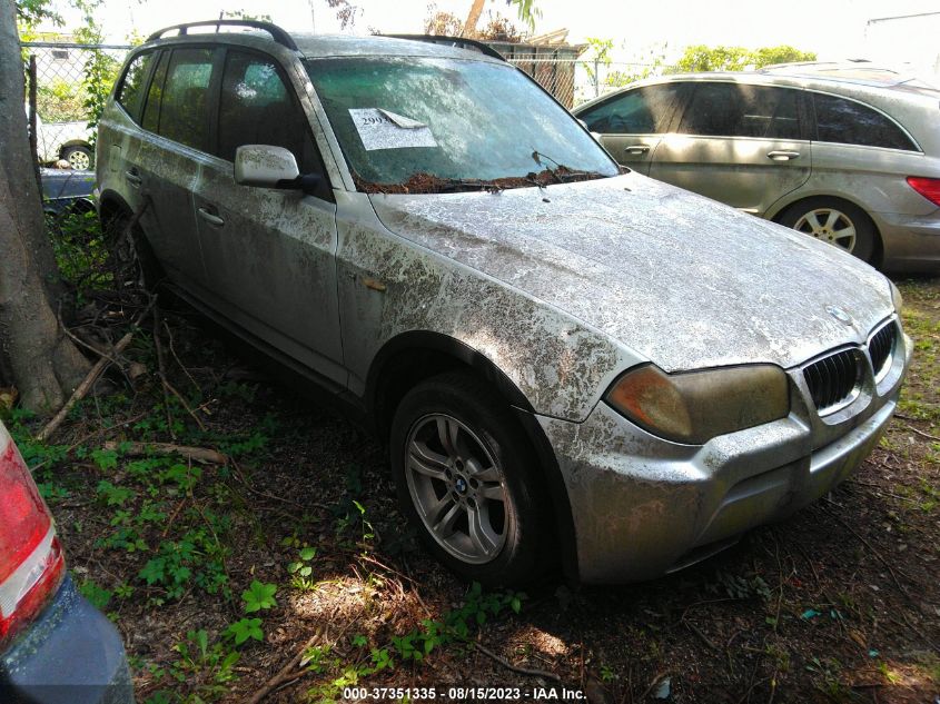 bmw x3 2006 wbxpa93496wg88994