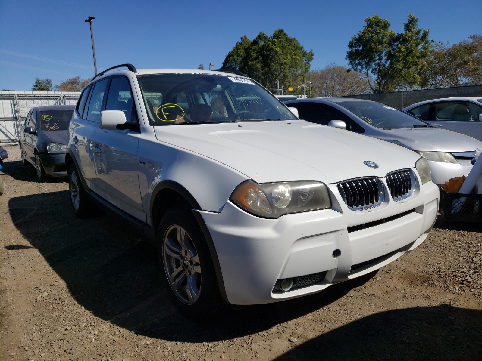 bmw x3 3.0i 2006 wbxpa93496wg90812