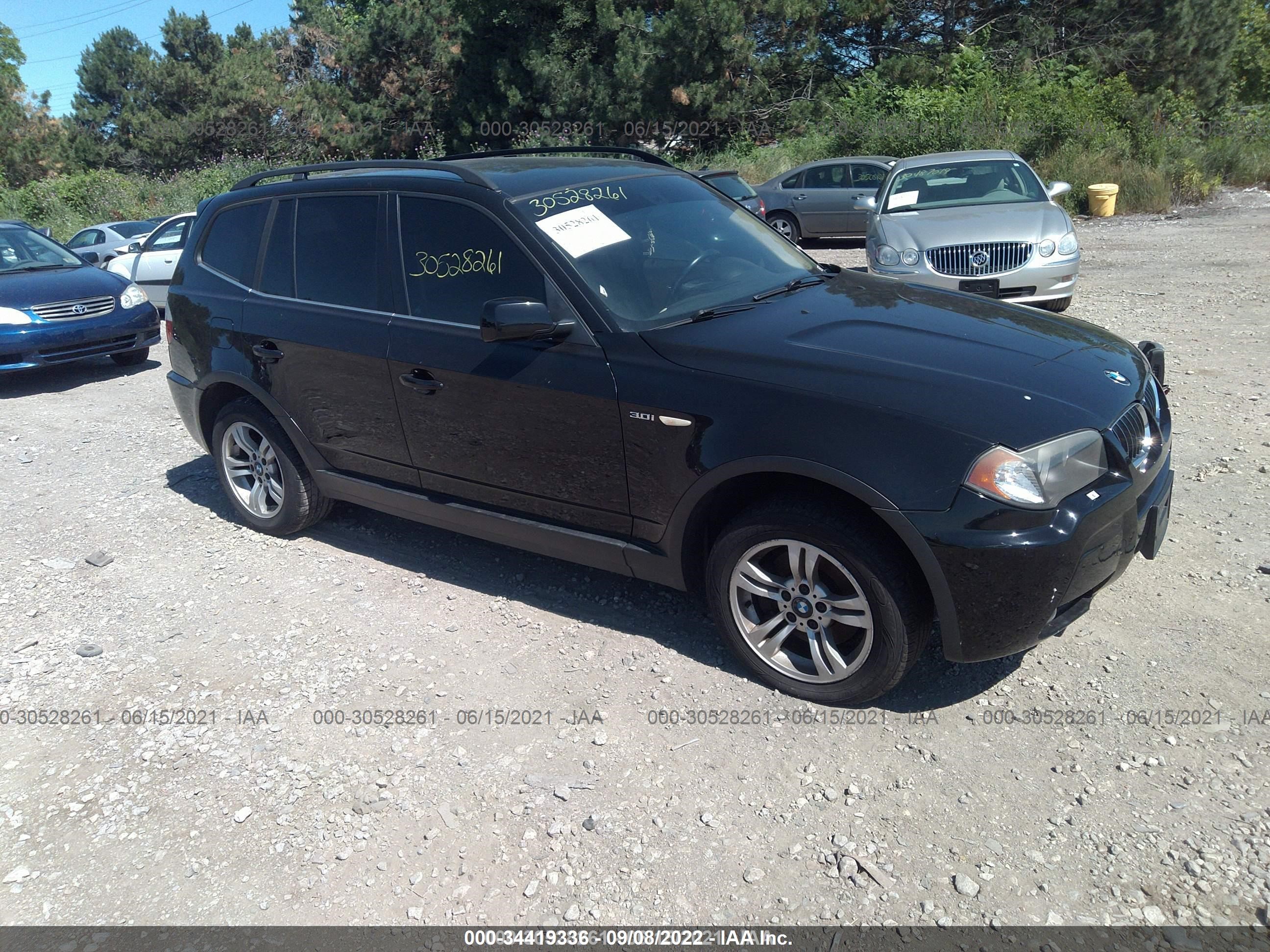 bmw x3 2006 wbxpa934x6wd27211