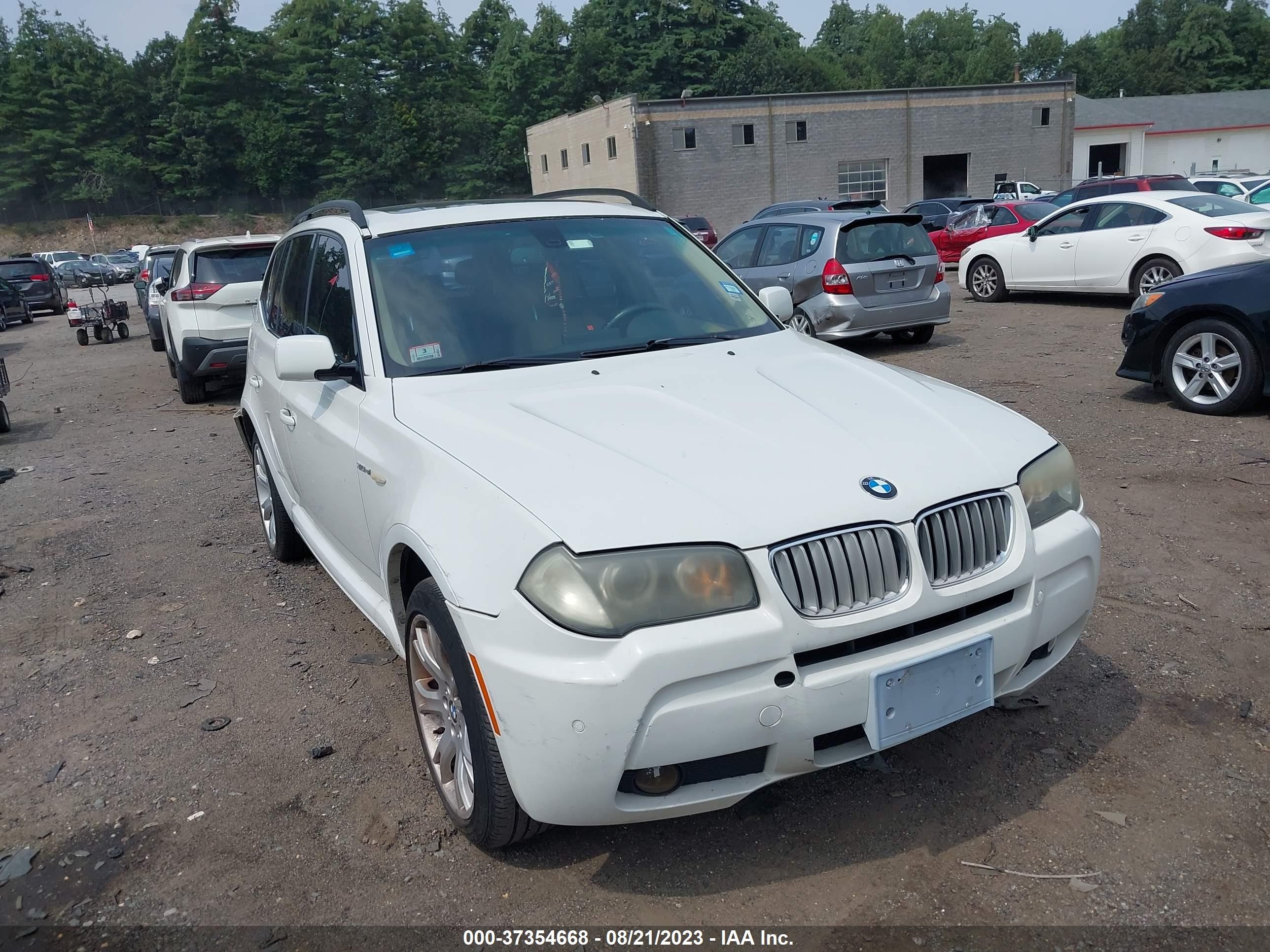 bmw x3 2007 wbxpc93407wf23153